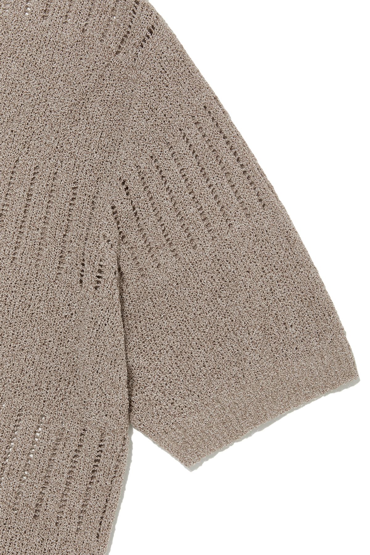 비바스튜디오(VIVASTUDIO) COLLAR PANNEL HALF KNIT [LIGHT BEIGE]