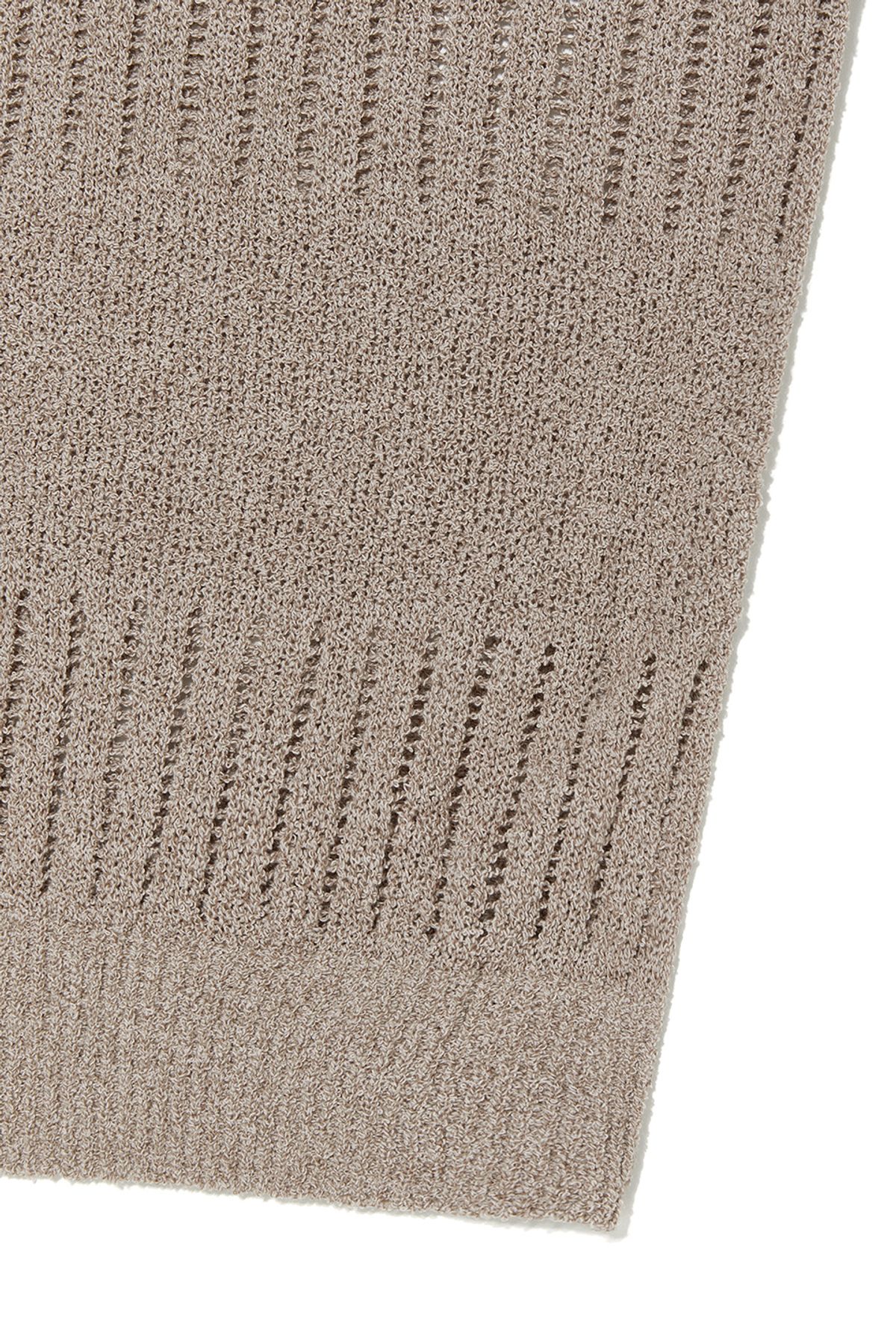 비바스튜디오(VIVASTUDIO) COLLAR PANNEL HALF KNIT [LIGHT BEIGE]