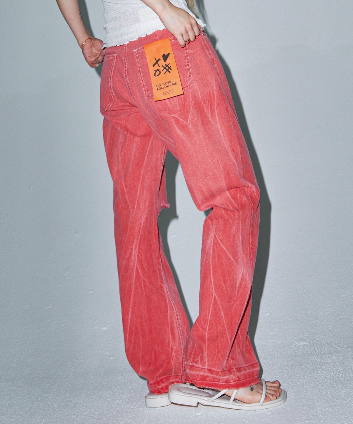 판도라핏(PANDORAFIT) [STRAIGHT] Tangerine Cutting Pants