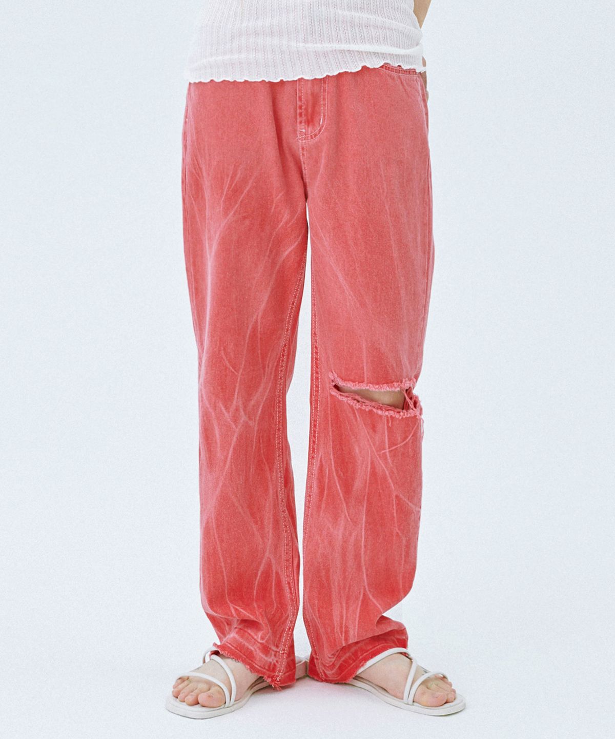 판도라핏(PANDORAFIT) [STRAIGHT] Tangerine Cutting Pants
