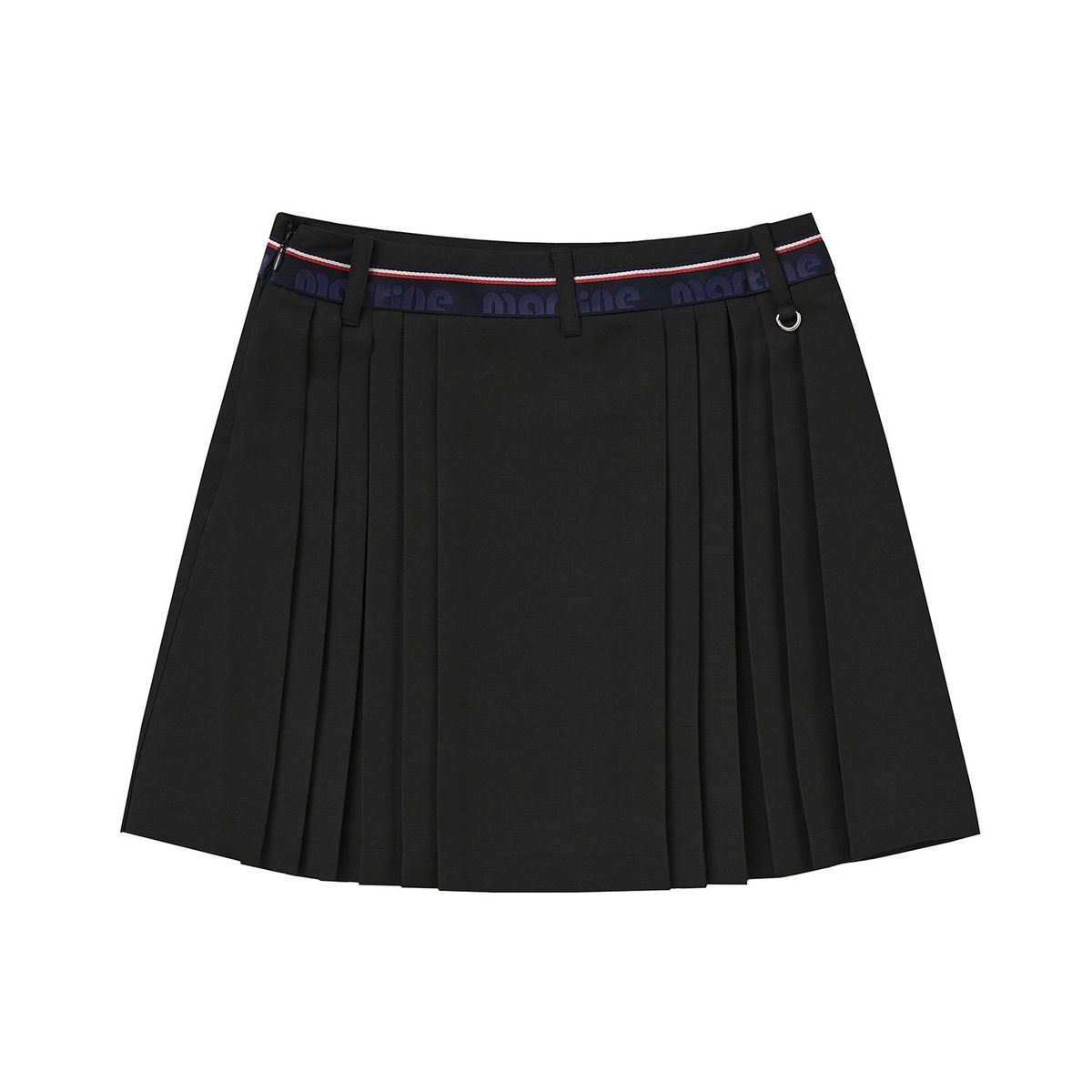 마틴골프(MARTINE GOLF) Taped Logo Point Pleats Culotte_Black