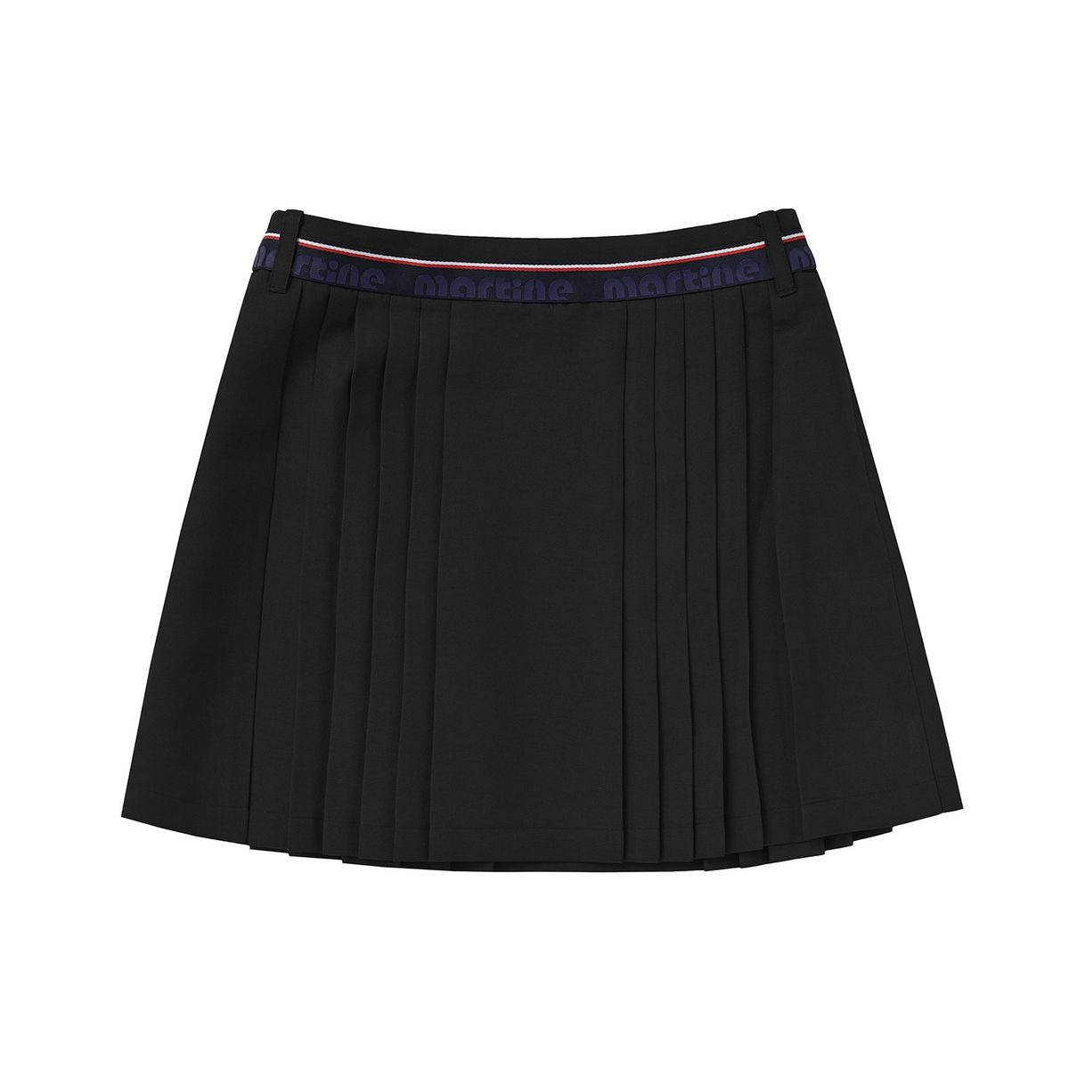 마틴골프(MARTINE GOLF) Taped Logo Point Pleats Culotte_Black