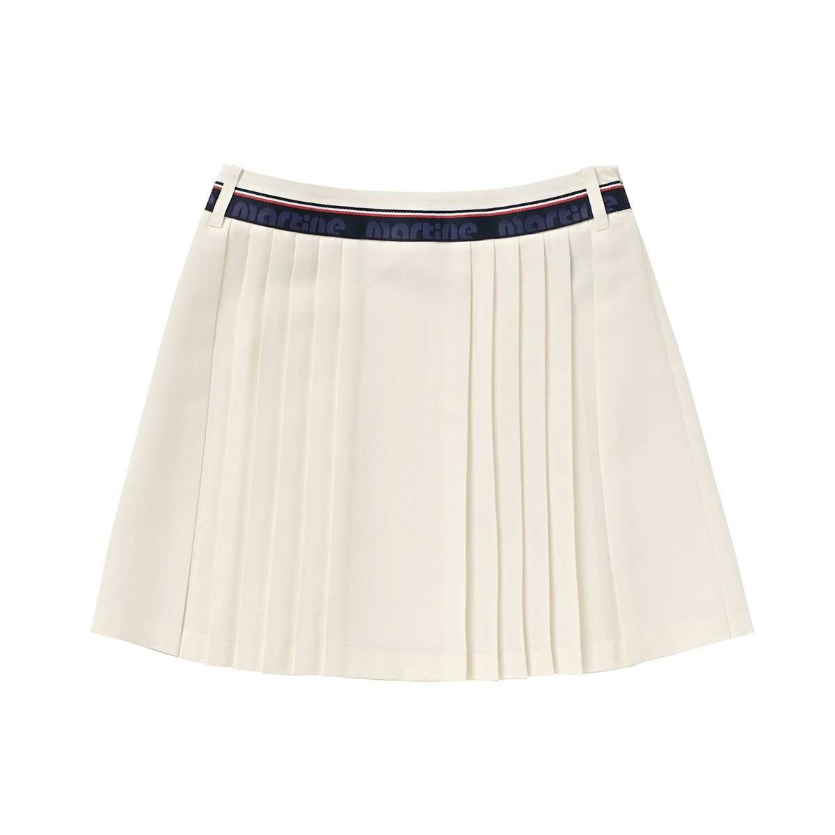 마틴골프(MARTINE GOLF) Taped Logo Point Pleats Culotte_White
