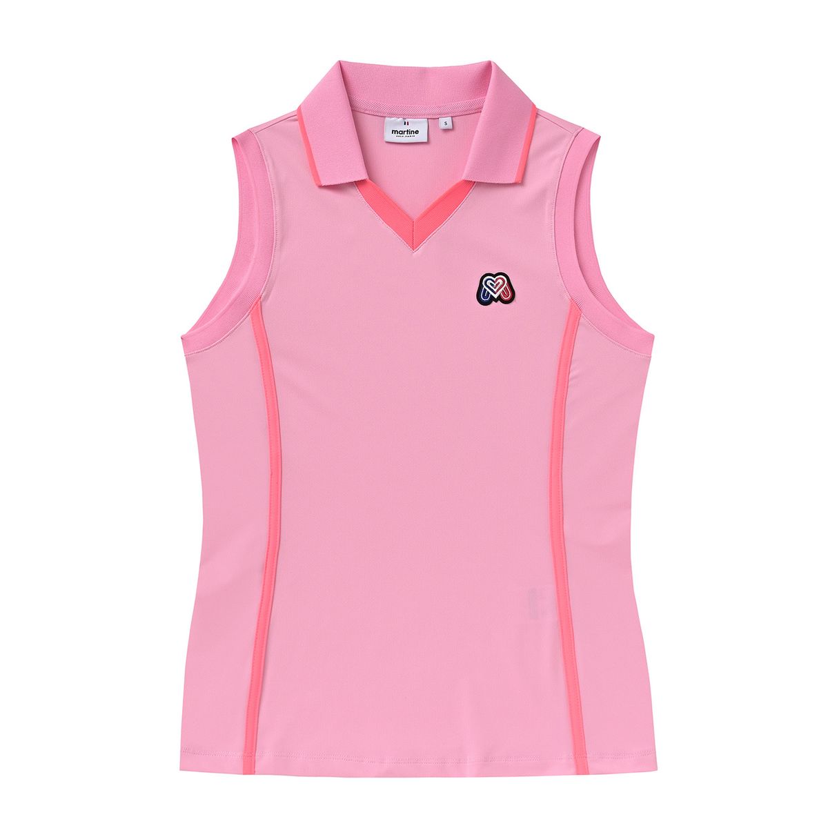 마틴골프(MARTINE GOLF) Color Point Sleeveless Shirts_Pink