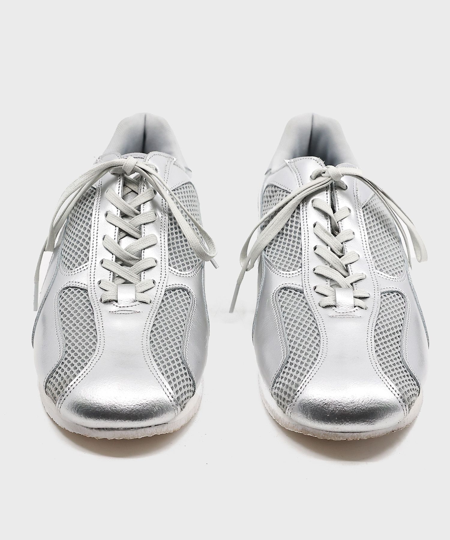 MUSINSA | YASE [Lab Series] Spider Leather Sneakers Silver