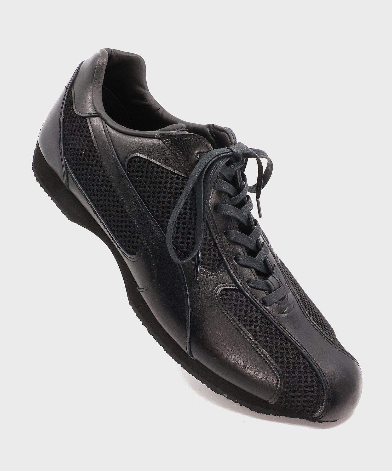 MUSINSA公式 | YASE [Lab Series] Spider Leather Sneakers Black