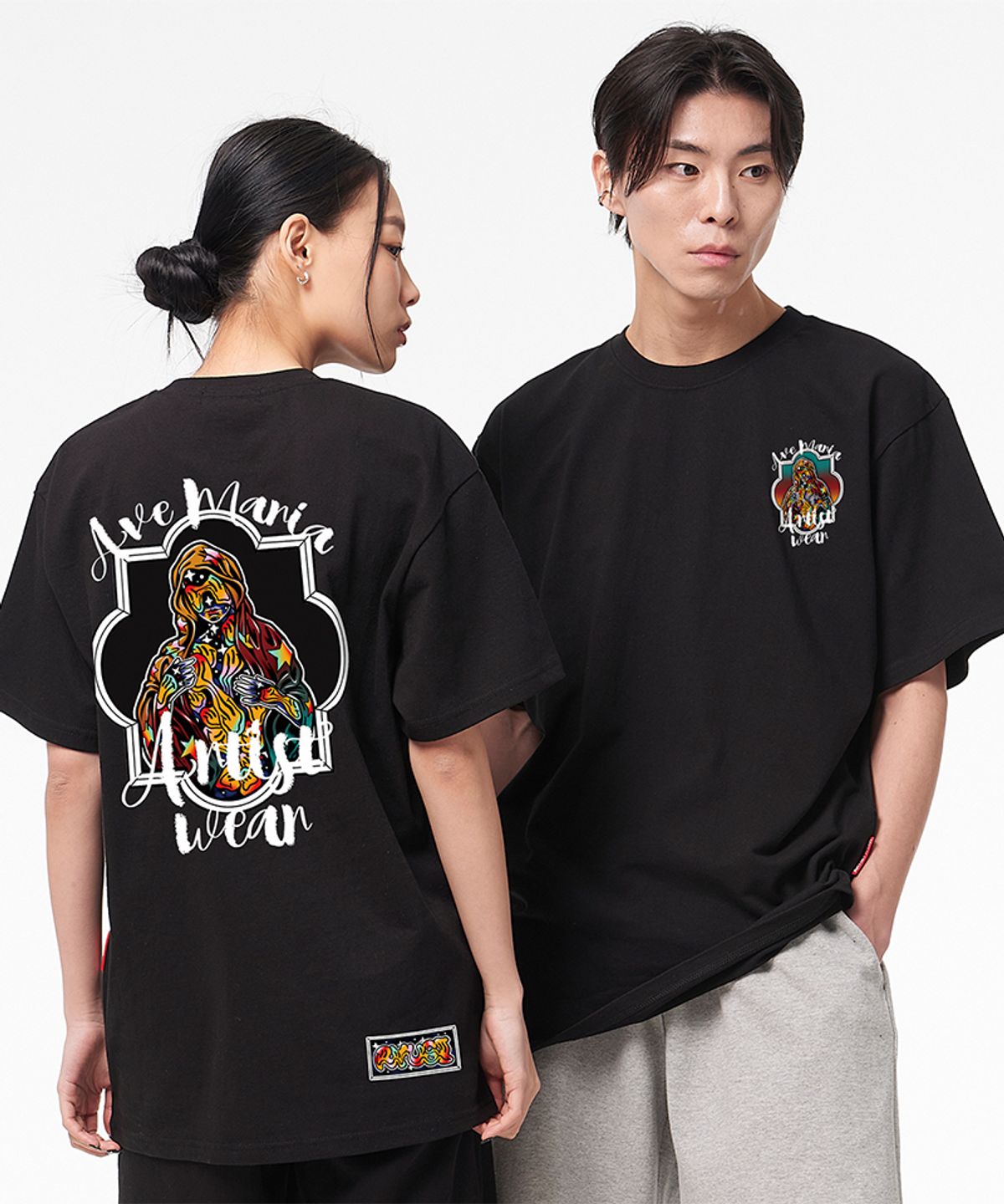 아티스트웨어(ARTISTWEAR) [ATW X RYUSI] 아베마리아 반팔티