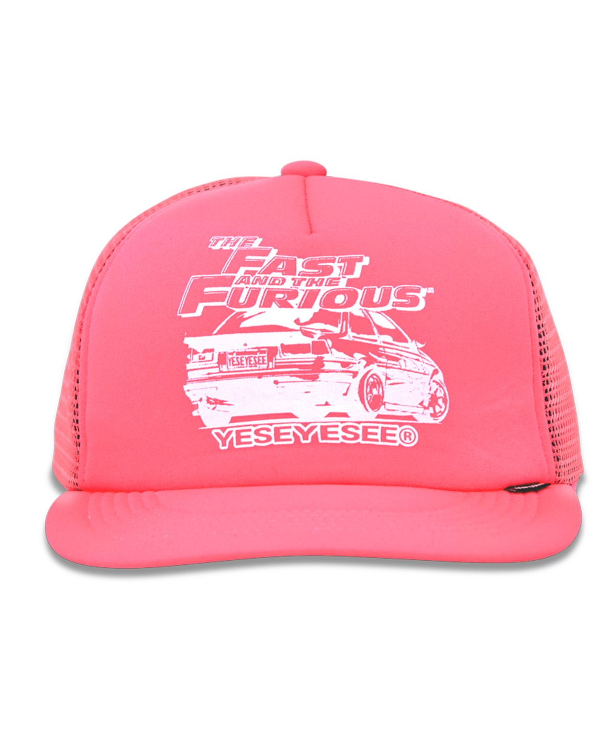 예스아이씨(YESEYESEE) Y.E.S x Fast & Furious Trucker Cap Pink