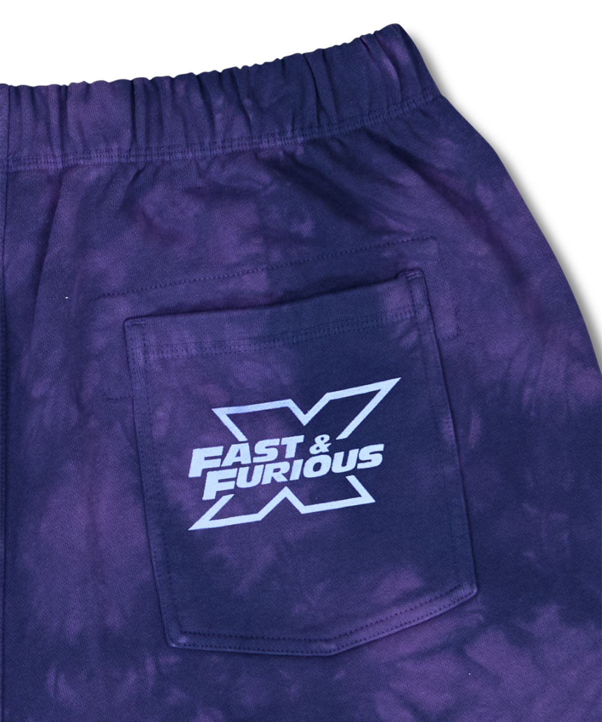 예스아이씨(YESEYESEE) Y.E.S x Fast & Furious Dyed Sweat Shorts Purple