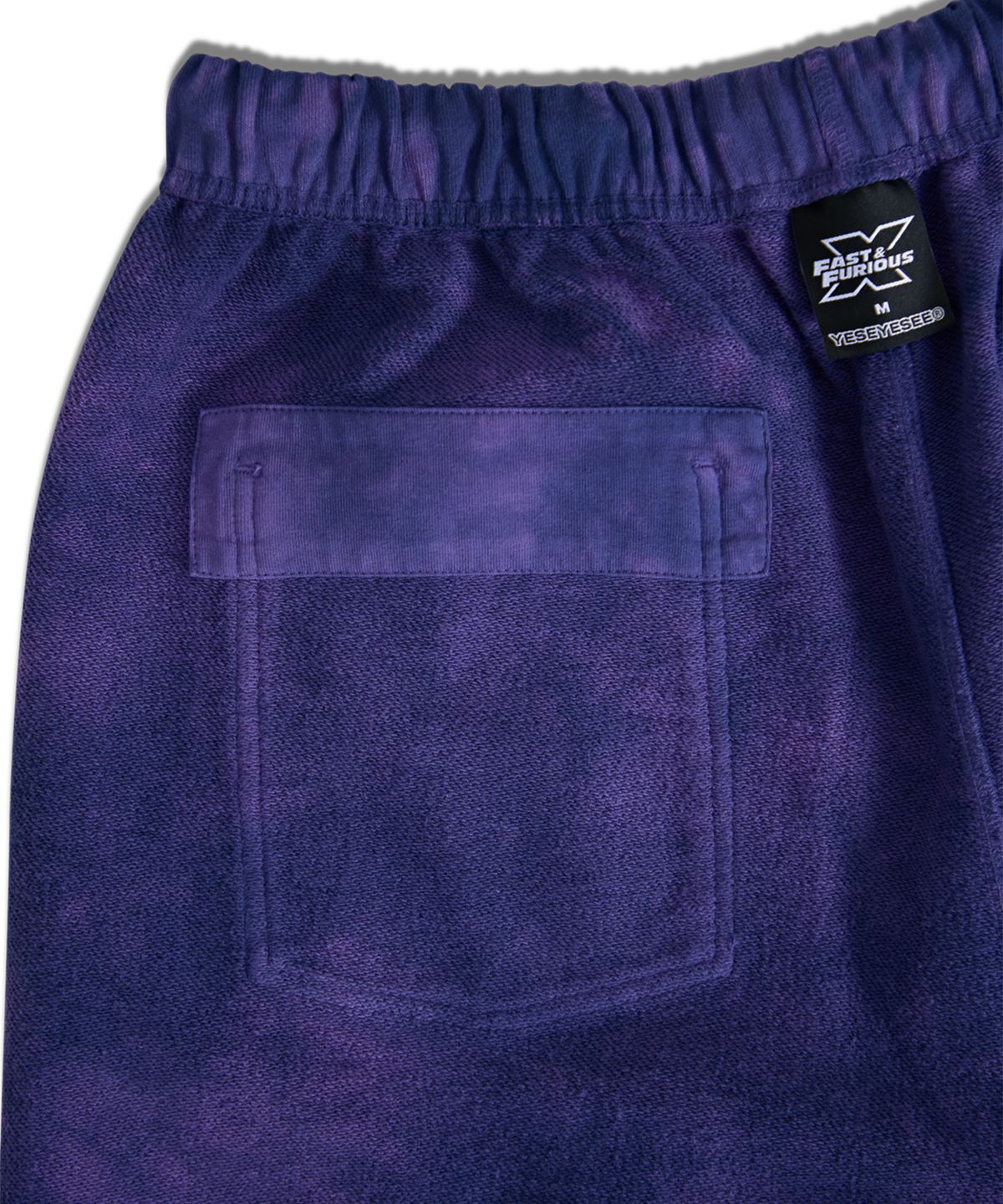 예스아이씨(YESEYESEE) Y.E.S x Fast & Furious Dyed Sweat Shorts Purple