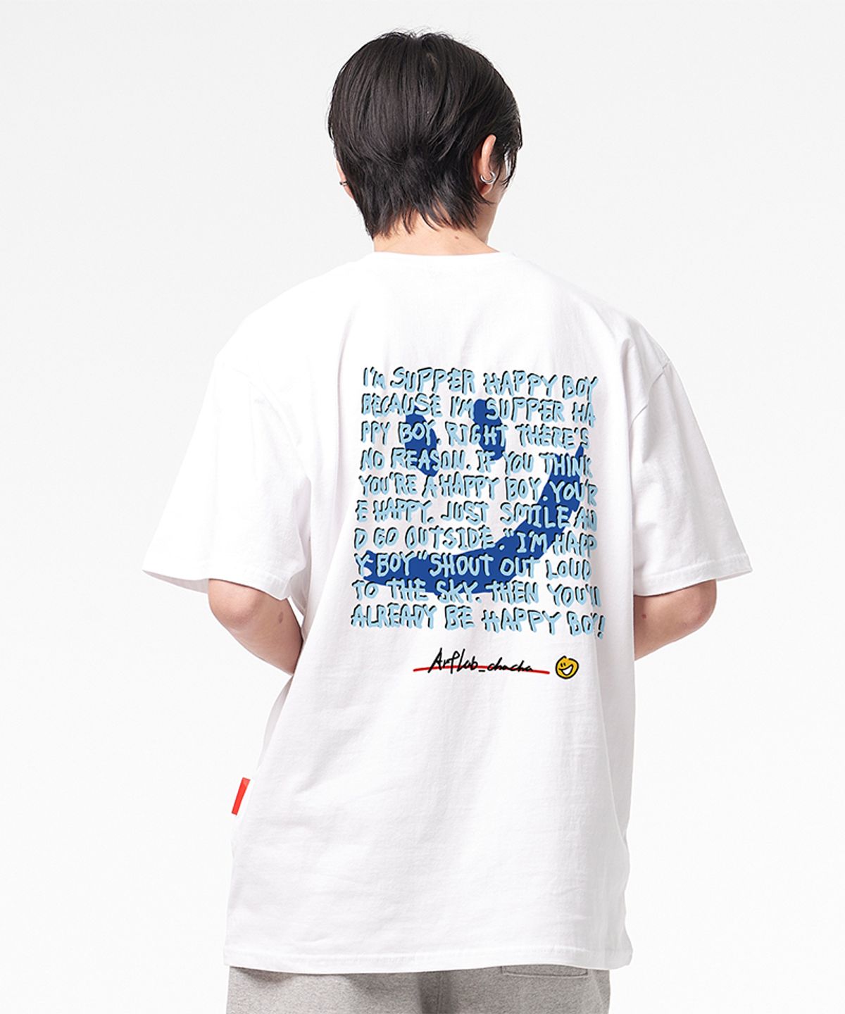 아티스트웨어(ARTISTWEAR) [ATW X 아트랩차차] 수퍼해피 반팔티
