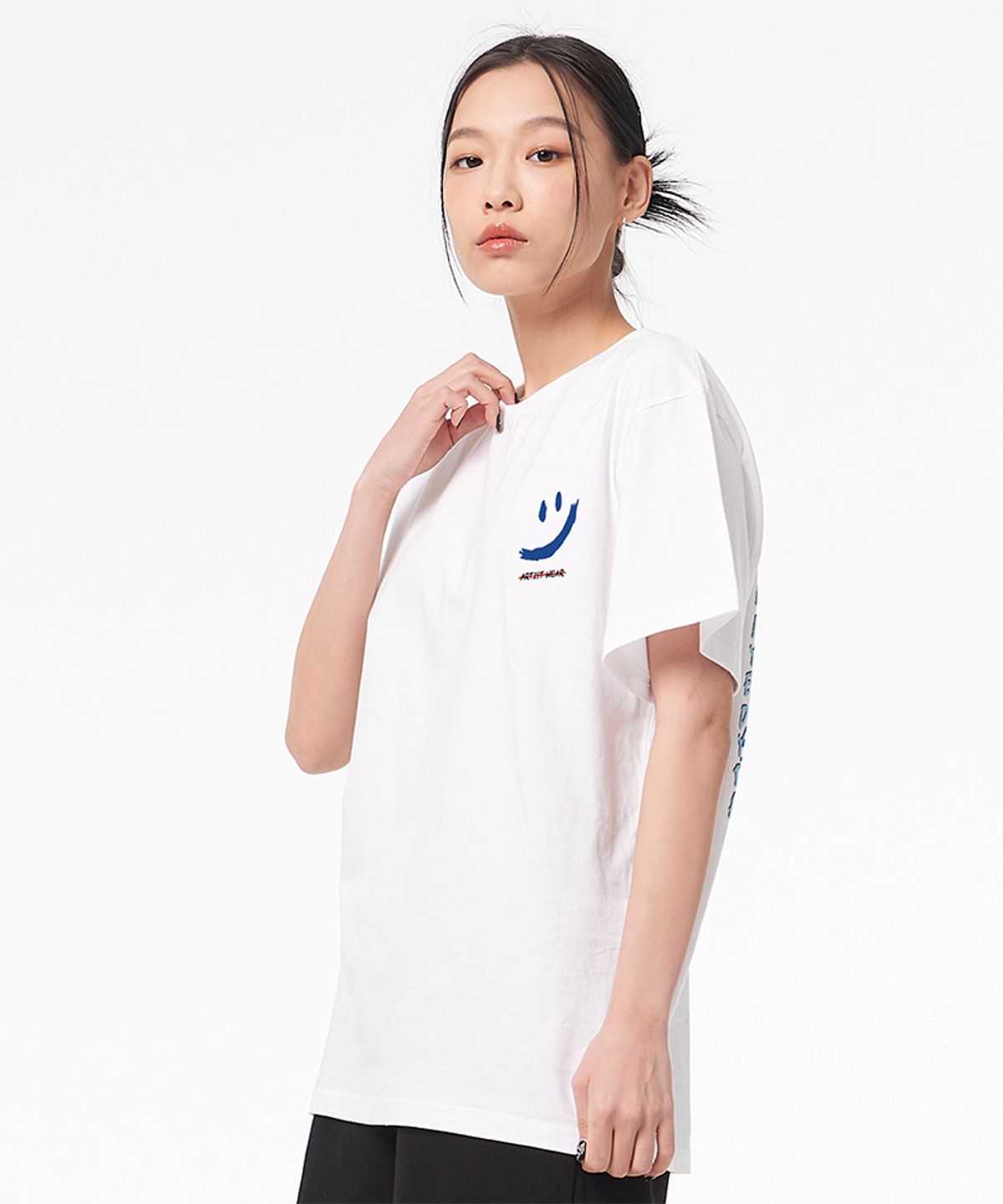 아티스트웨어(ARTISTWEAR) [ATW X 아트랩차차] 수퍼해피 반팔티