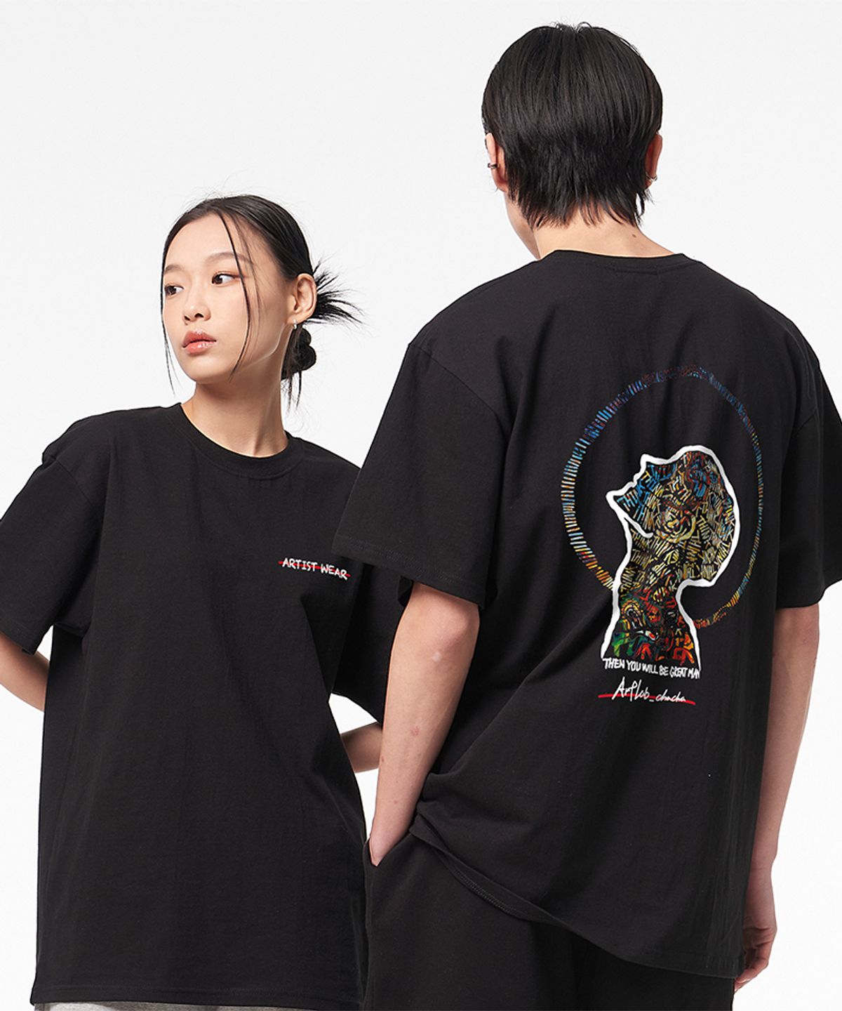 아티스트웨어(ARTISTWEAR) [ATW X 아트랩차차] 포에버씽크 반팔티