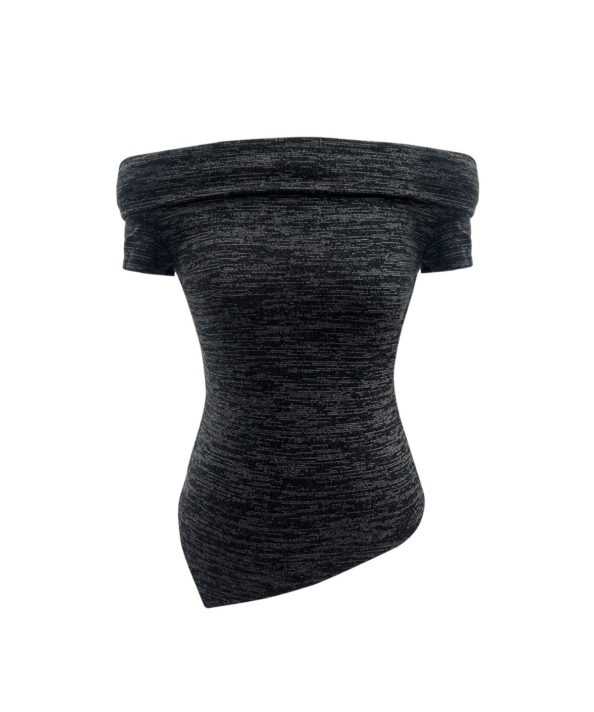 쎄쎄쎄(SETSETSET) OFF SHOULDER KNIT TOP GRAY