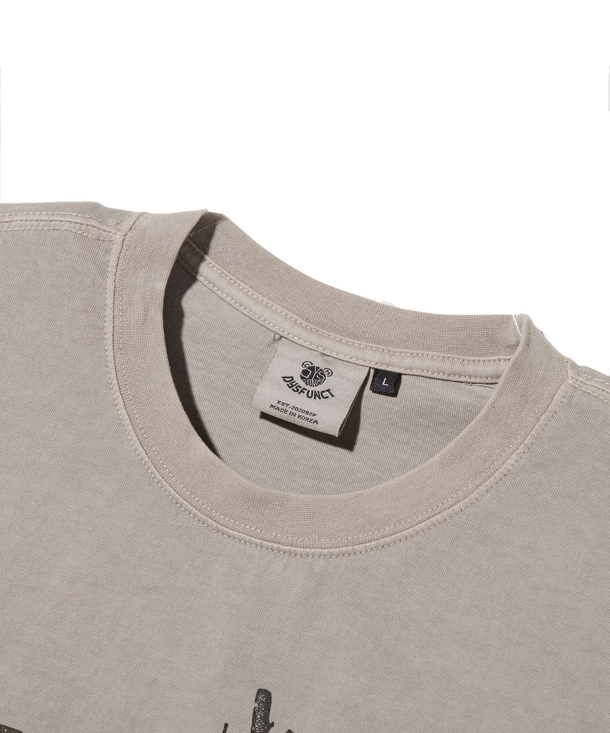 디스펑트(DYSFUNCT) DREAM CATCHER PIGMENT T-SHIRT (BEIGE)