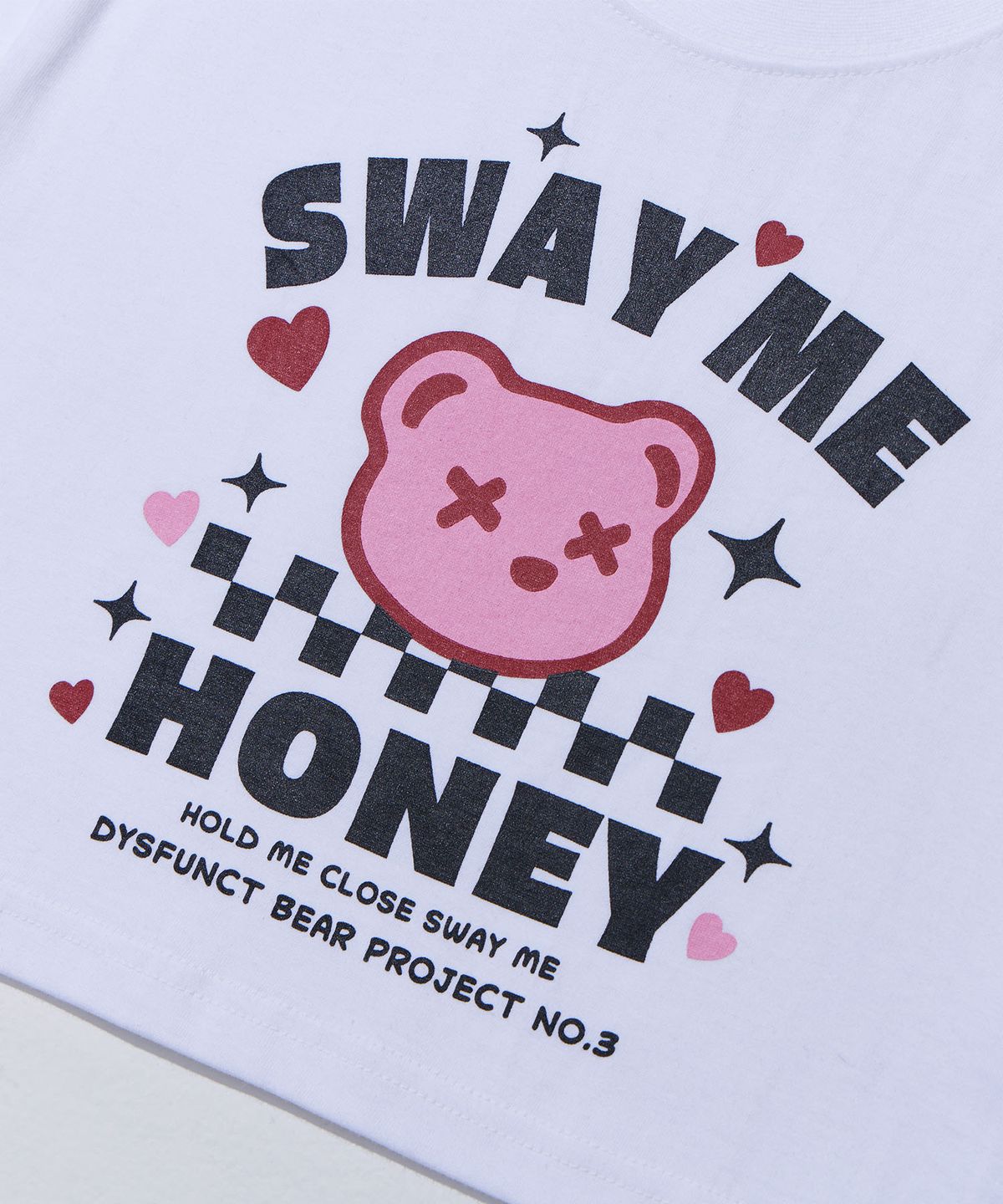 디스펑트(DYSFUNCT) SWAY ME CROP T-SHIRT (WHITE)