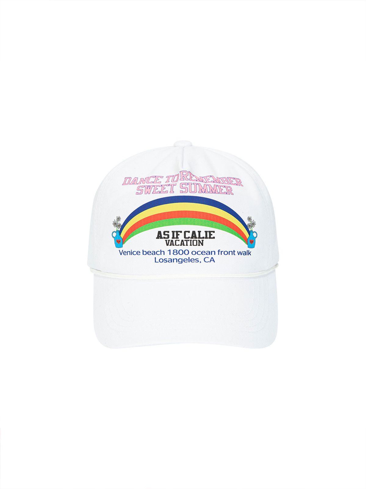 에즈이프 캘리(ASIF CALIE) SUMMER RAINBOW CAP WHITE
