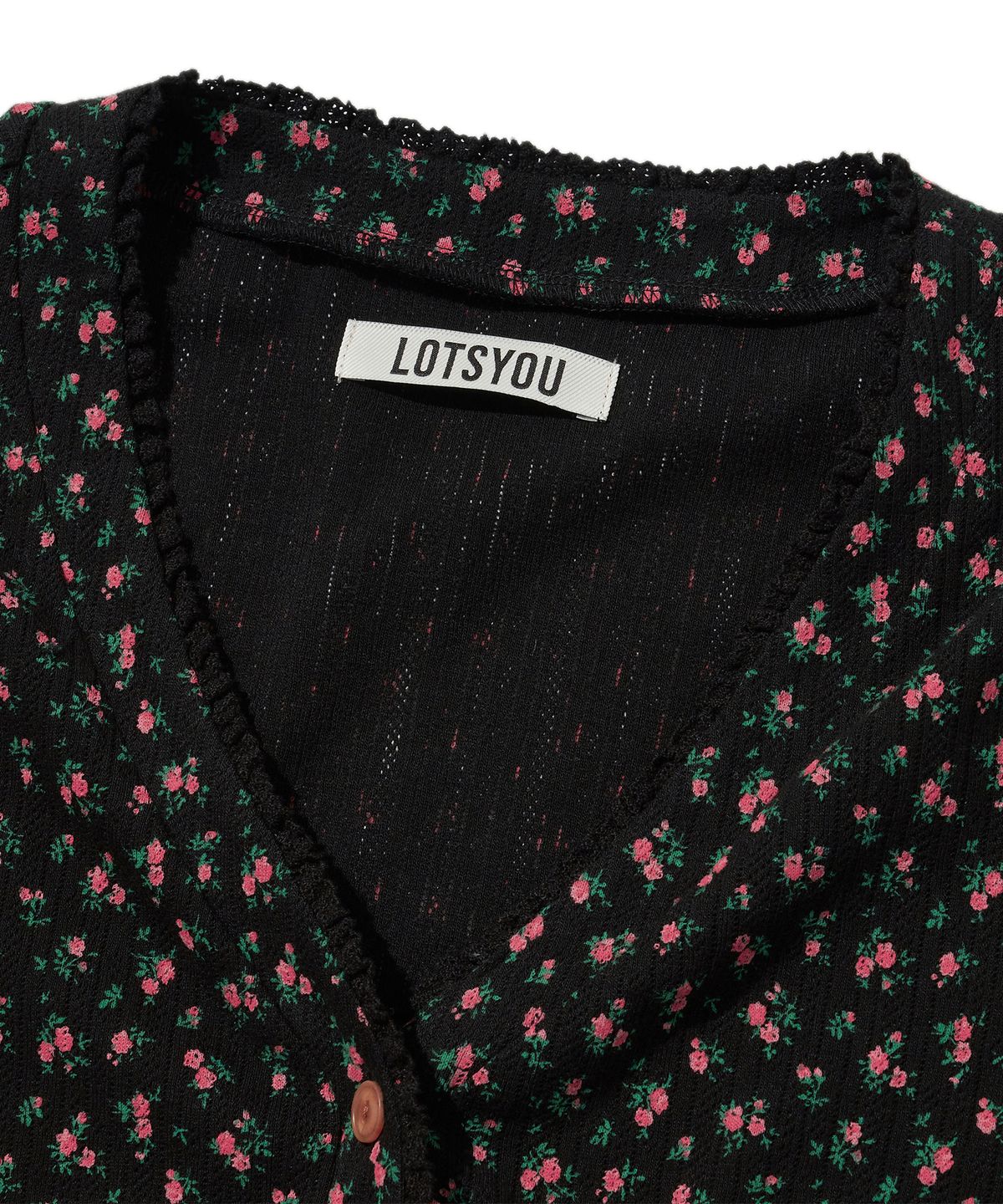 라츠유(LOTSYOU) lotsyou_Berry More Cardigan Black
