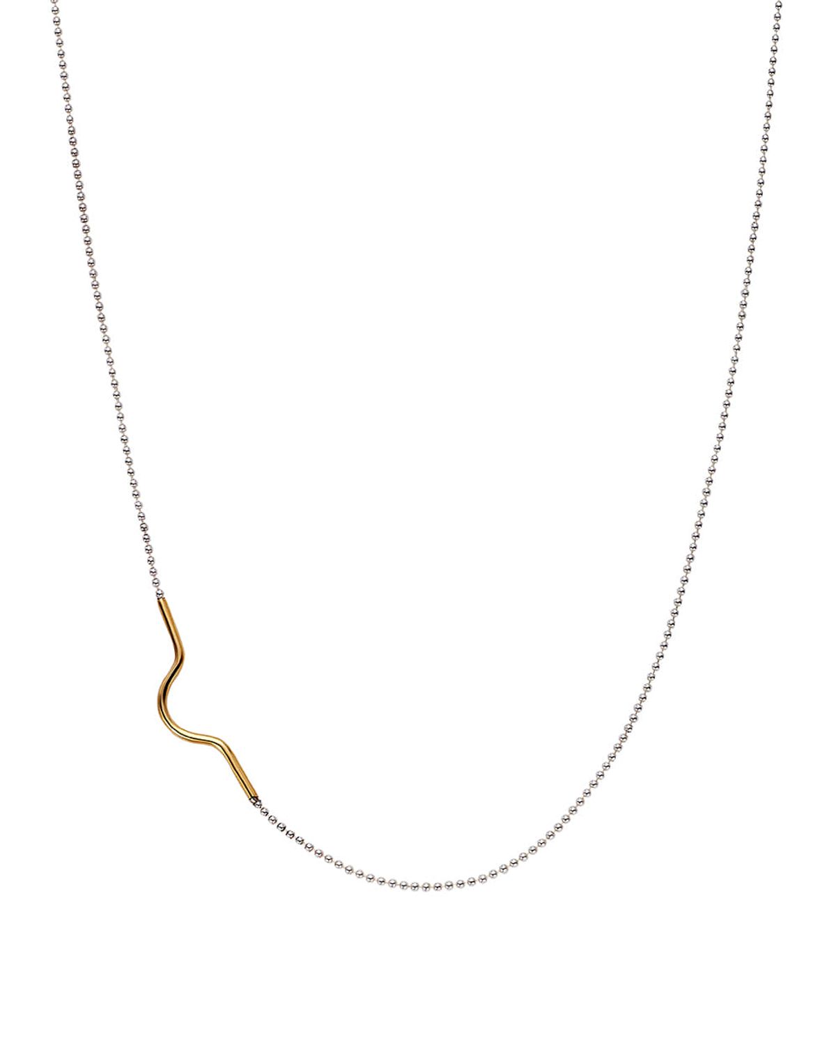바이물드(BY MULDE) 기와 라인 포인트 목걸이 Giwa line point necklace