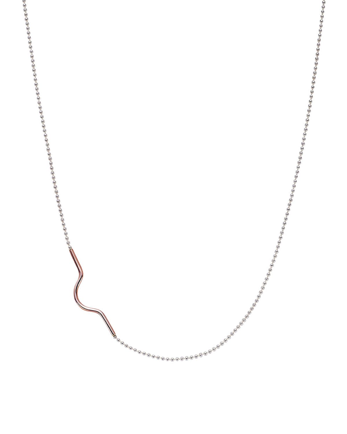 바이물드(BY MULDE) 기와 라인 포인트 목걸이 Giwa line point necklace