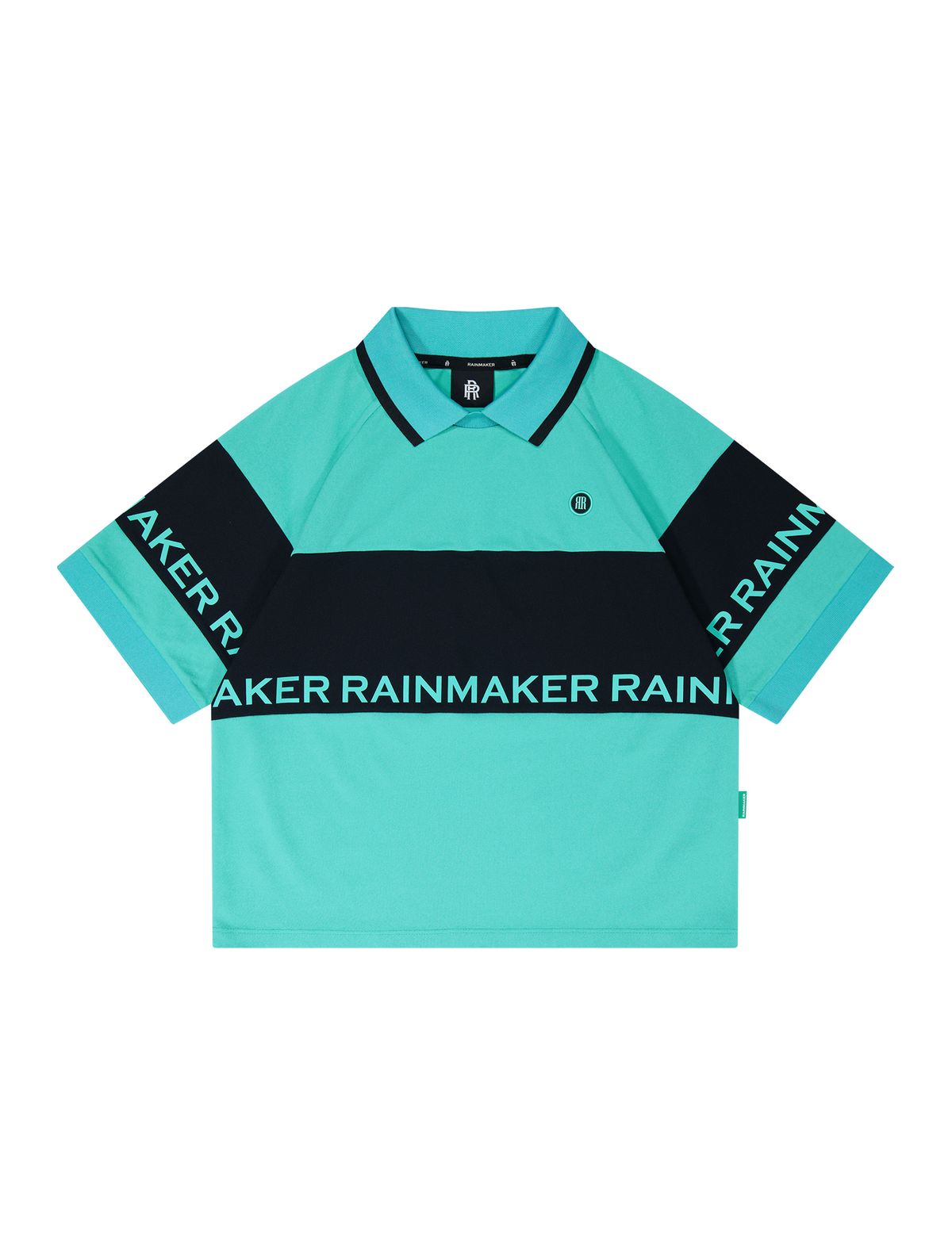 레인메이커(RAINMAKER) 블록 오버핏 티셔츠(JADE)_R32WCT02JD