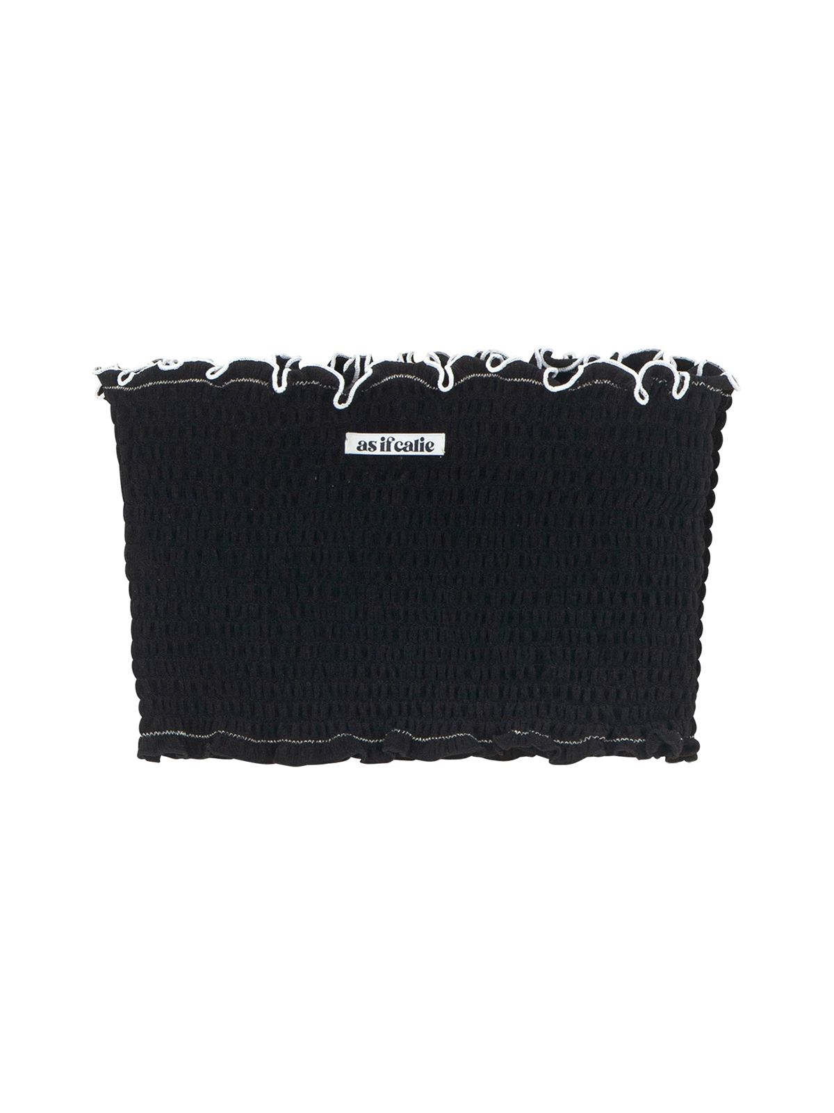 에즈이프 캘리(ASIF CALIE) FLOWER TUBE TOP BLACK