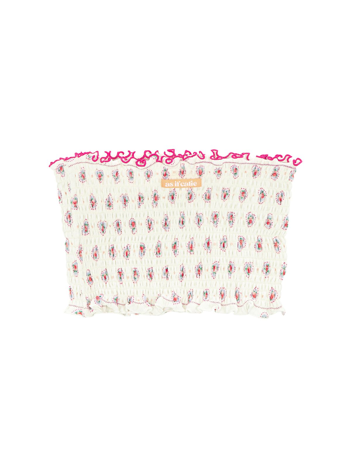 에즈이프 캘리(ASIF CALIE) FLOWER TUBE TOP IVORY