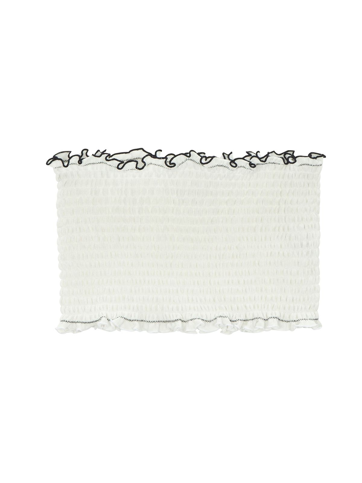 에즈이프 캘리(ASIF CALIE) FLOWER TUBE TOP WHITE