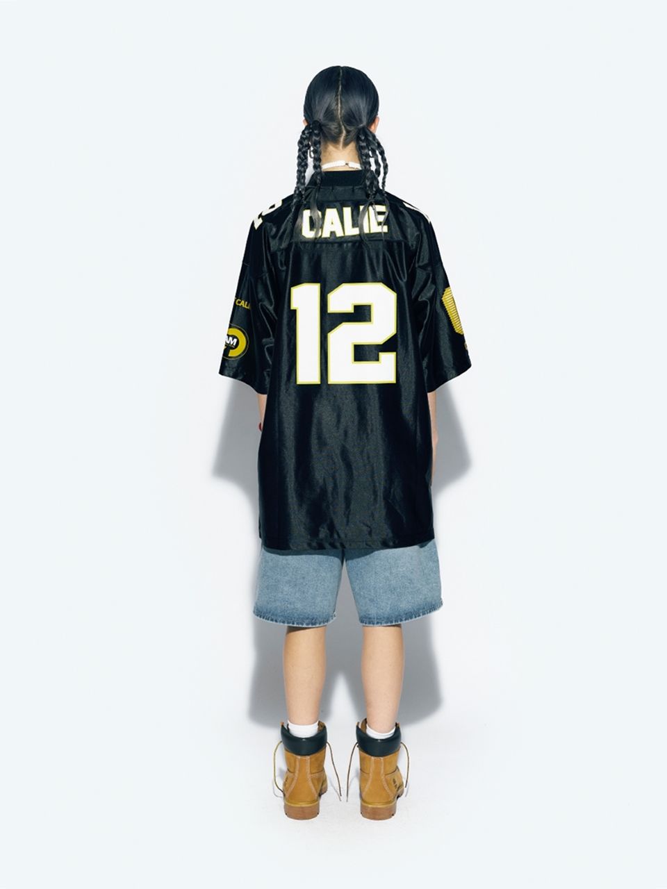 MUSINSA | ASIF CALIE CALIE FOOTBALL JERSEY BLACK