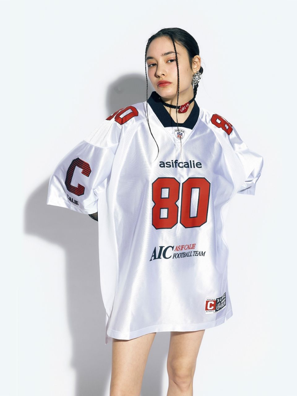 MUSINSA | ASIF CALIE CALIE FOOTBALL JERSEY BLACK