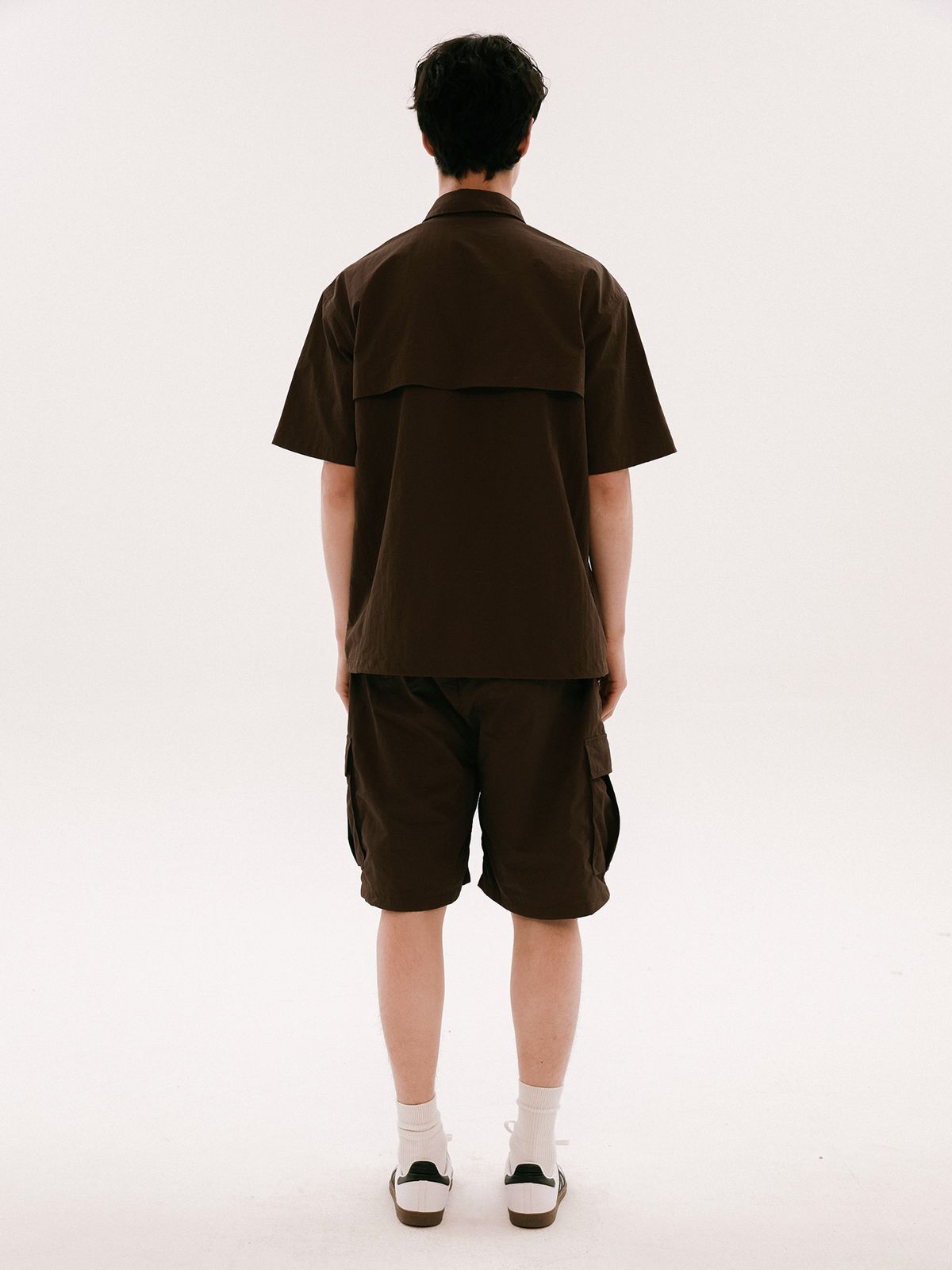 예일(YALE) [ONEMILE WEAR] 나일론 릴렉스 핏 카고 쇼츠 네이비