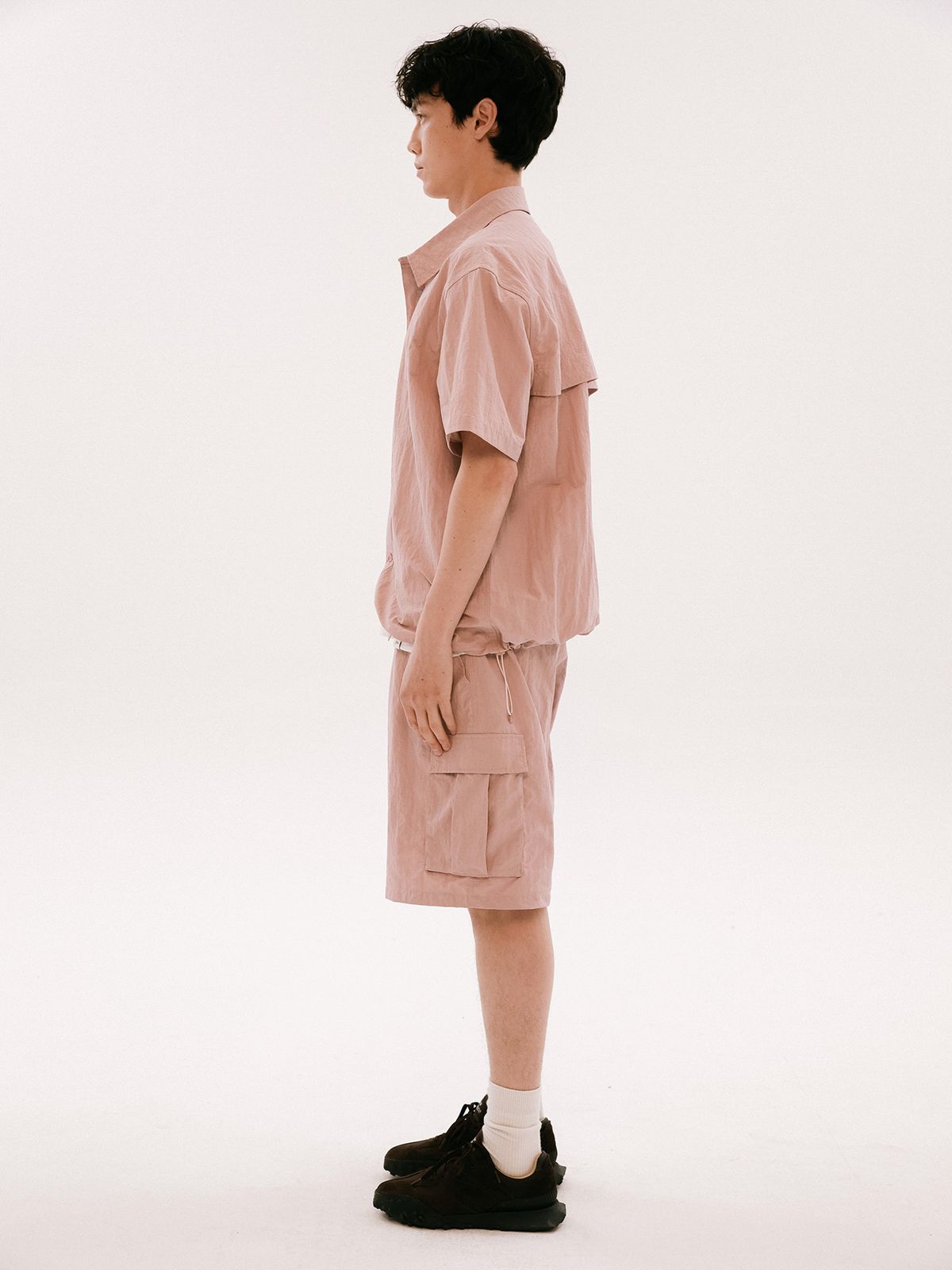 예일(YALE) [ONEMILE WEAR] 나일론 릴렉스 핏 카고 쇼츠 네이비
