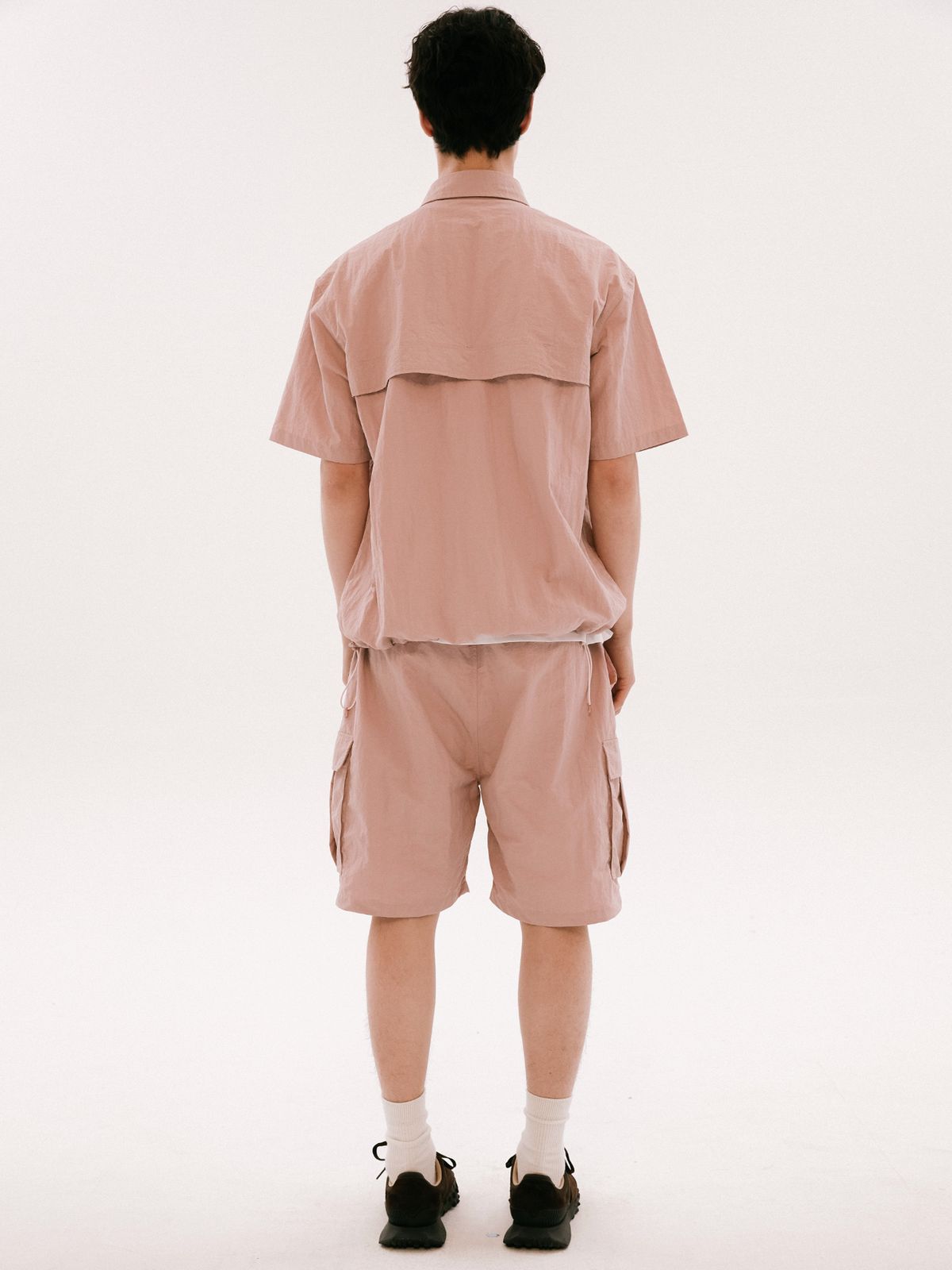예일(YALE) [ONEMILE WEAR] NYLON RELAXED FIT CARGO SHORTS BLACK