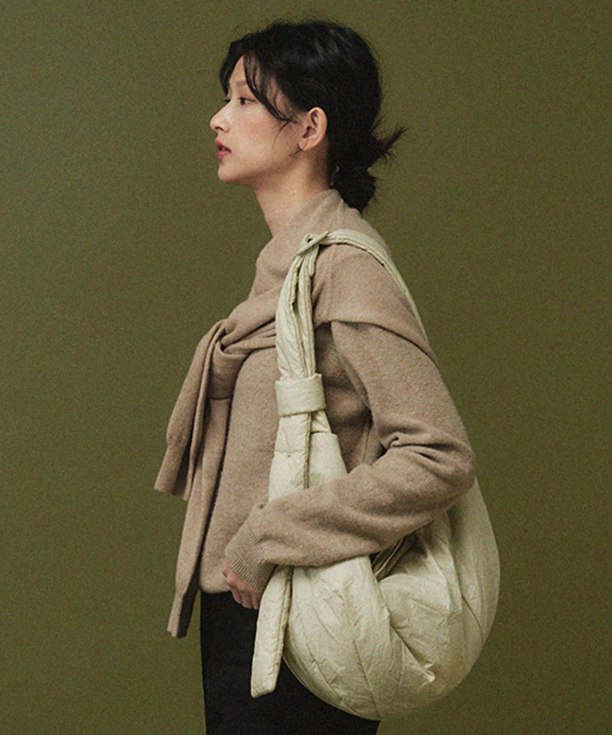 드메이커(DEMAKER) Big Onion bag-ivory