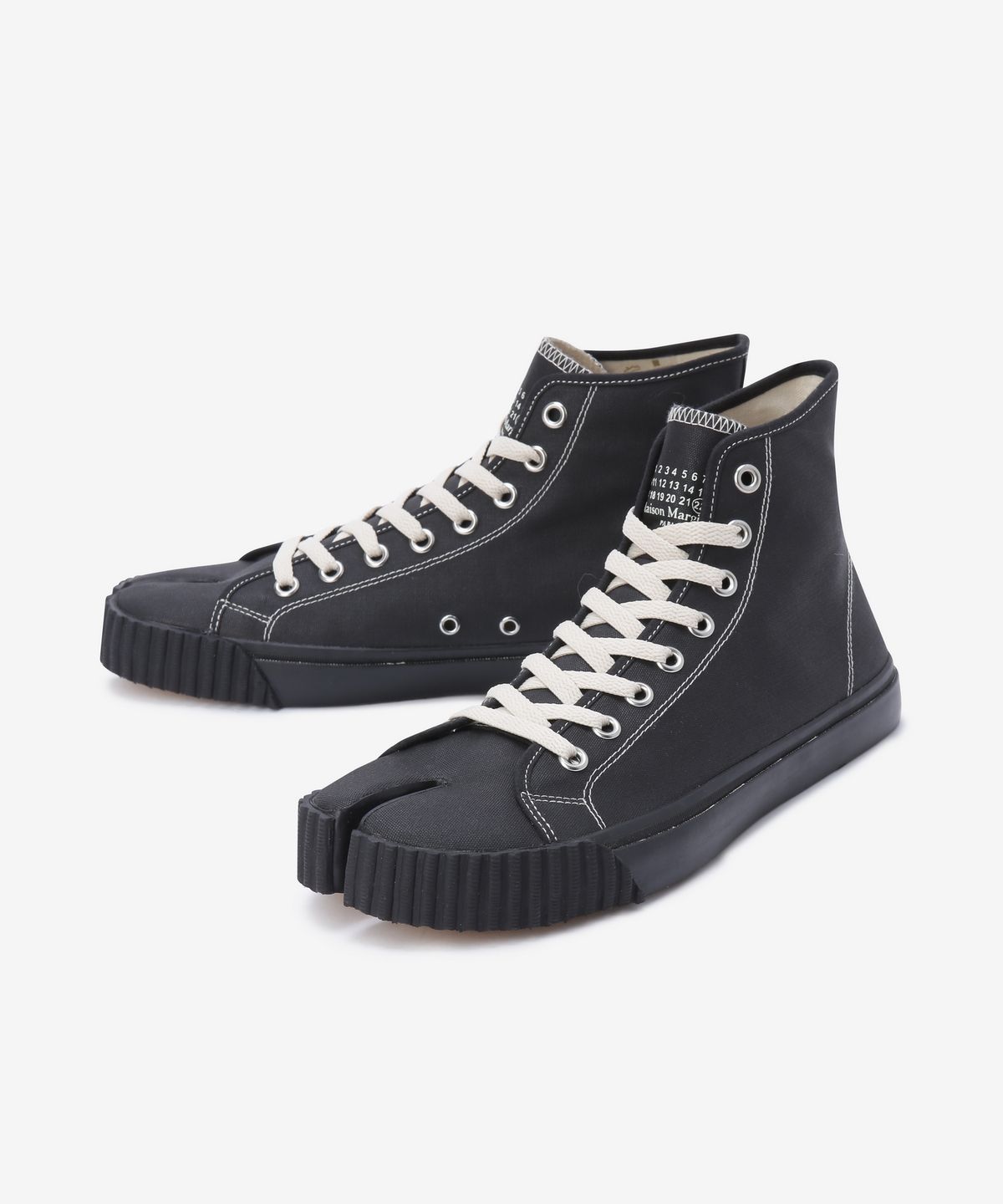 메종 마르지엘라(MAISON MARGIELA) 타비 하이탑 스니커즈 - 블랙 / S37WS0580P4472H1669