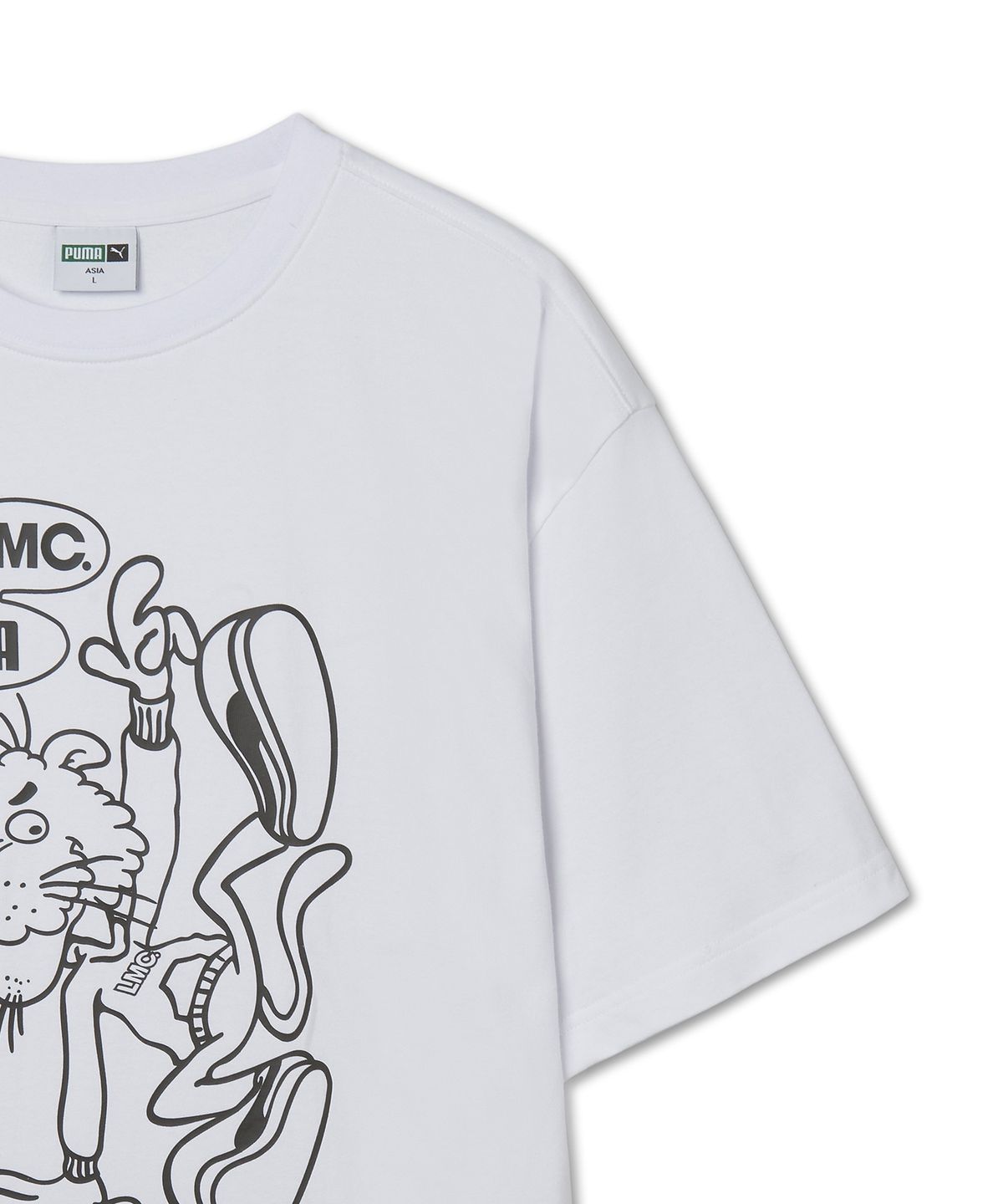 푸마(PUMA) 푸마ⅩLMC 그래픽 반소매 티셔츠 - 화이트 / 940067-01