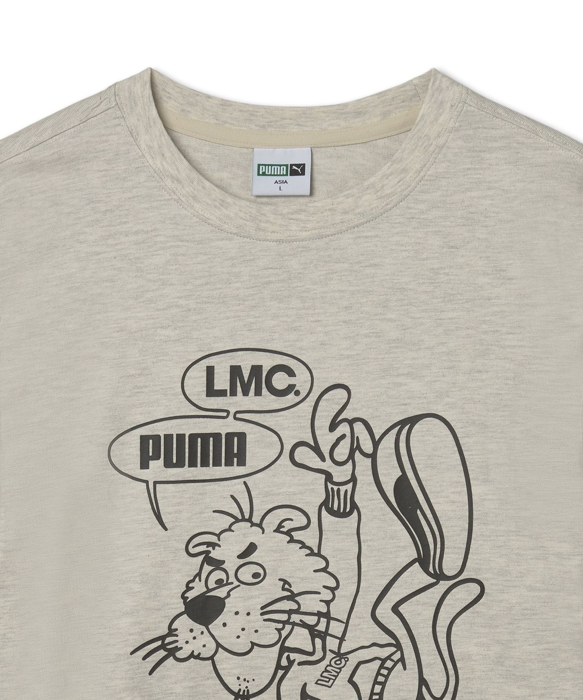 푸마(PUMA) 푸마ⅩLMC 그래픽 반소매 티셔츠 - 라이트 베이지 / 940067-02
