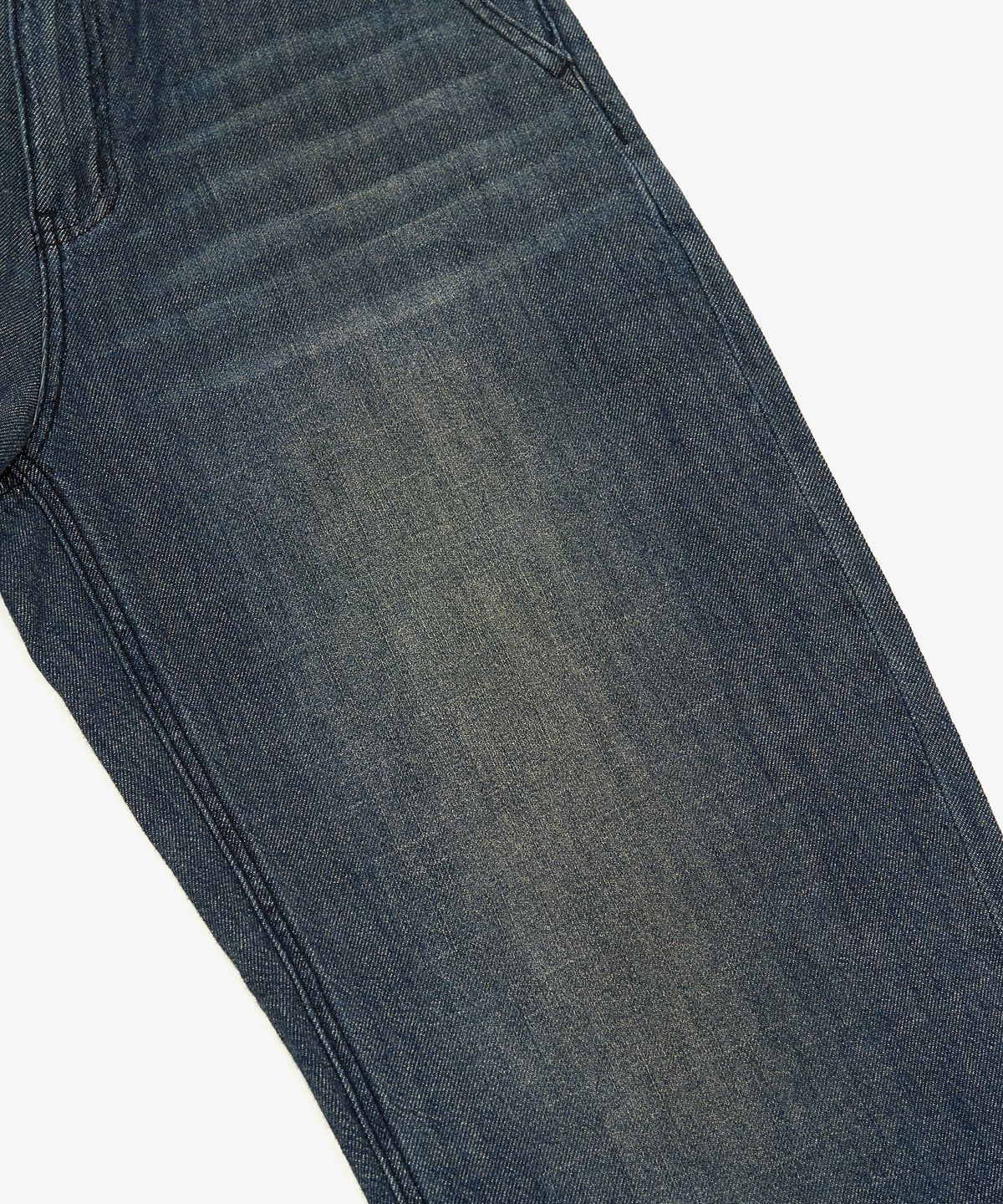 토피(TOFFEE) 내츄럴 린넨 데님 와이드 팬츠 (VINTAGE WASHED INDIGO)