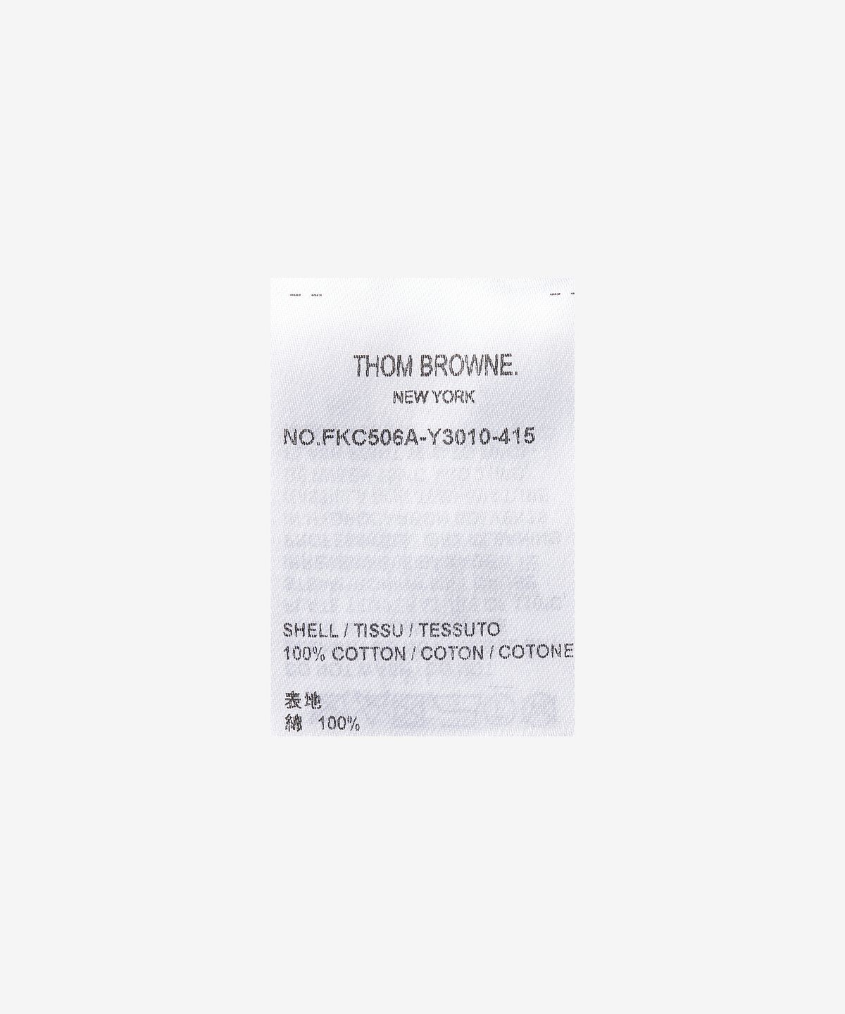 톰 브라운(THOM BROWNE) 그리드 스티치 포인텔 크롭 크루넥 카디건 - 네이비 / FKC506AY3010415