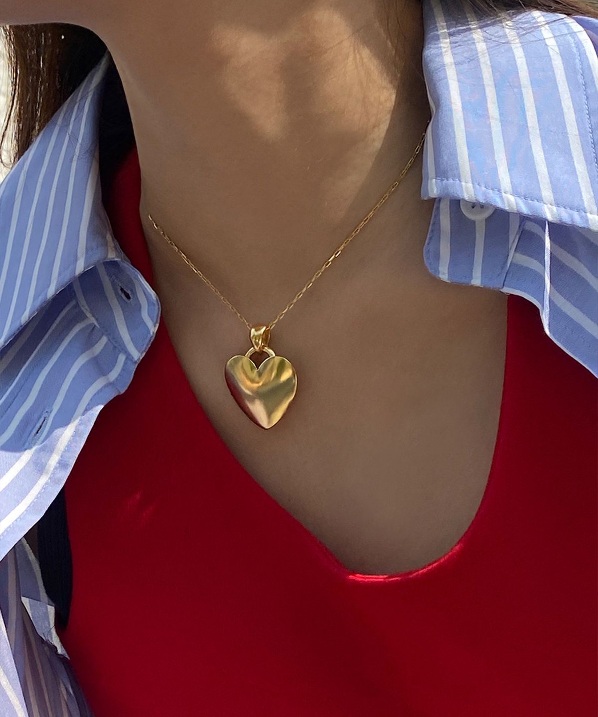 마르타(MARTA) 925 silver. Carrie heart necklace