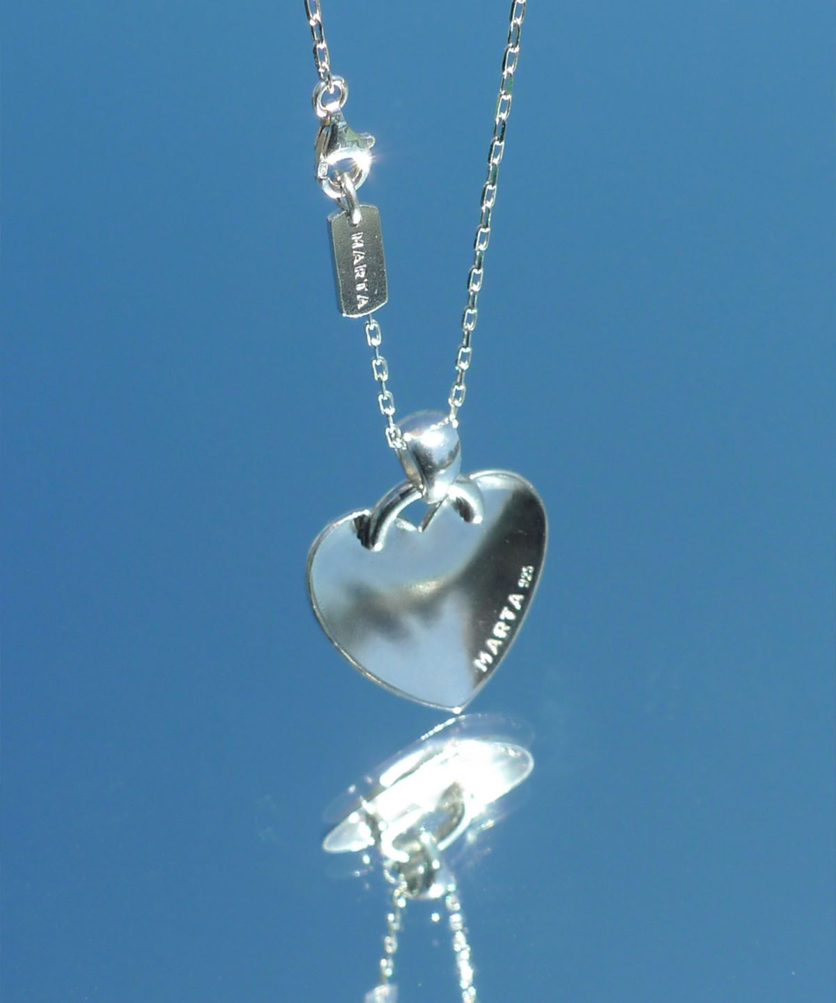 마르타(MARTA) 925 silver. Carrie heart necklace