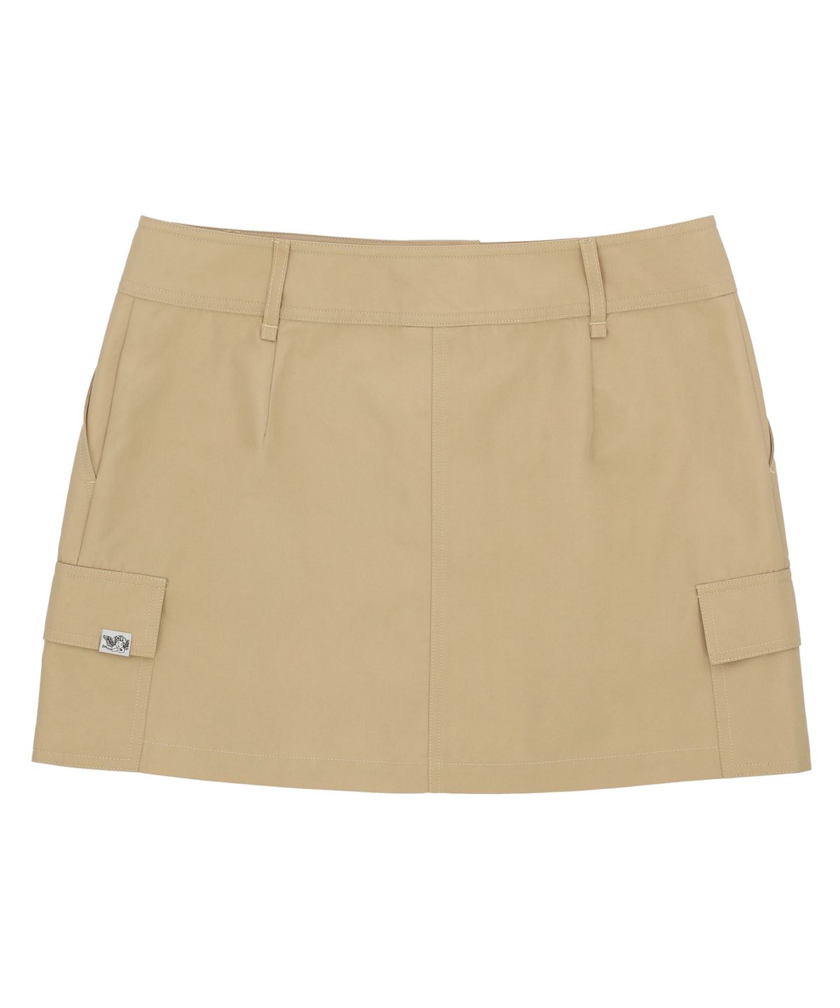 델리센트(DELICCENT) 투 포켓 로우 미니 스커트 [BEIGE]