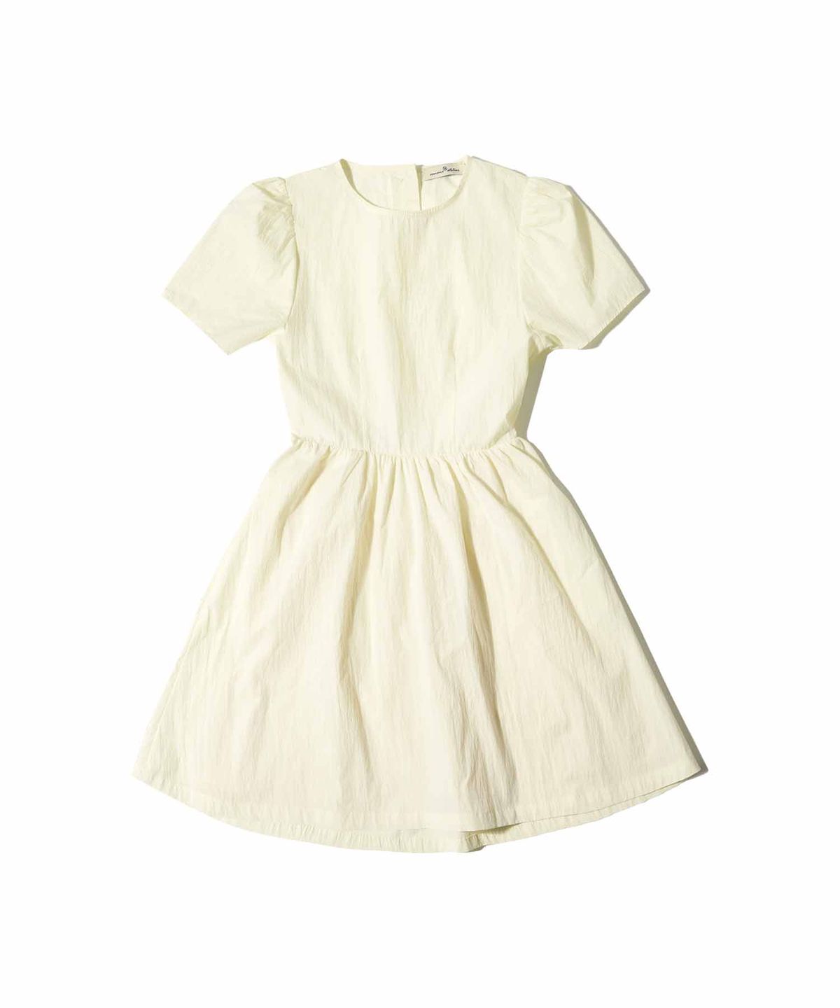 반원 아틀리에(VANONE ATELIER) A3455 컷아웃 셔링 원피스_Pale yellow