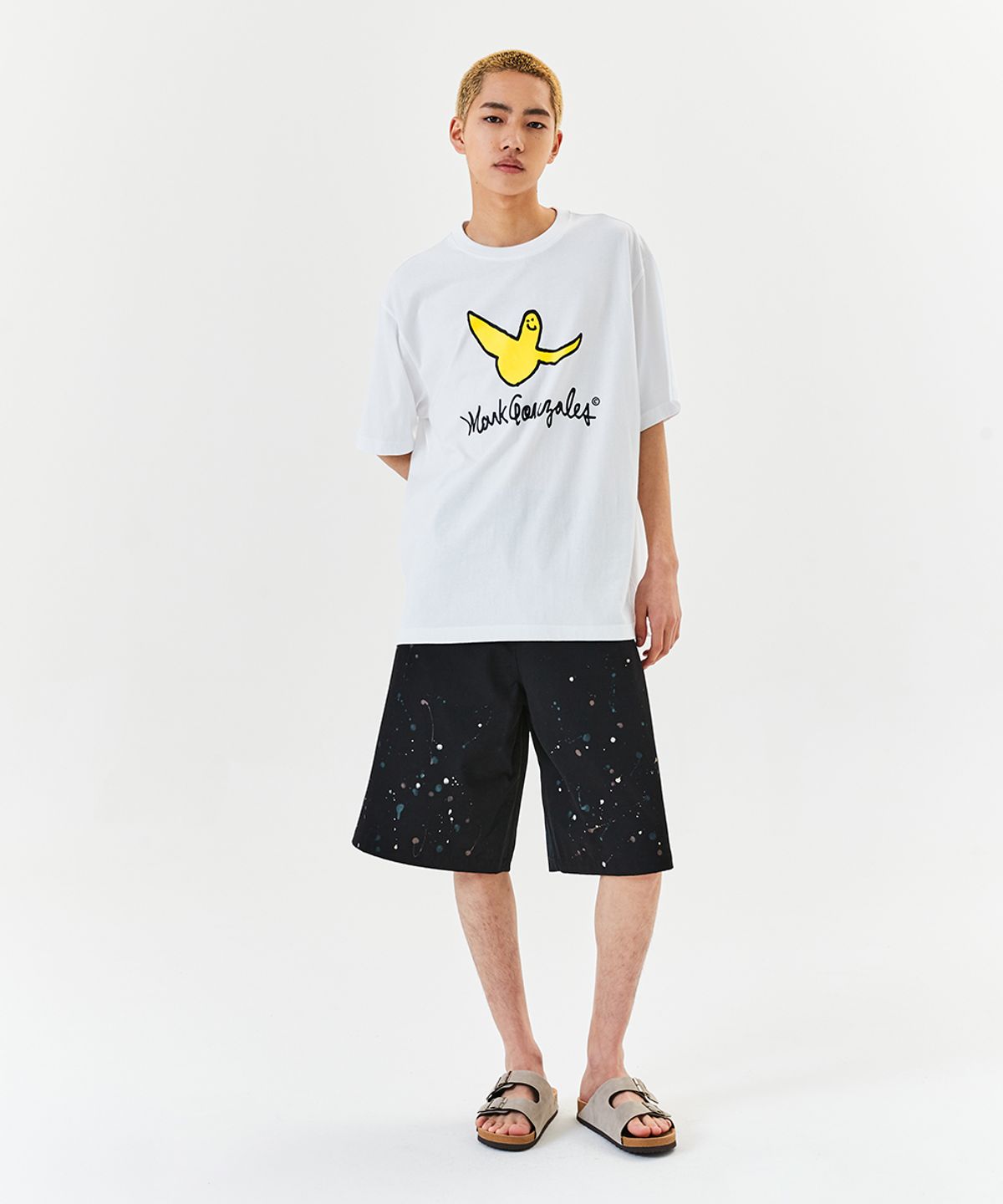 마크곤잘레스(MARK GONZALES) PAINTER CHINO SHORT - BLACK