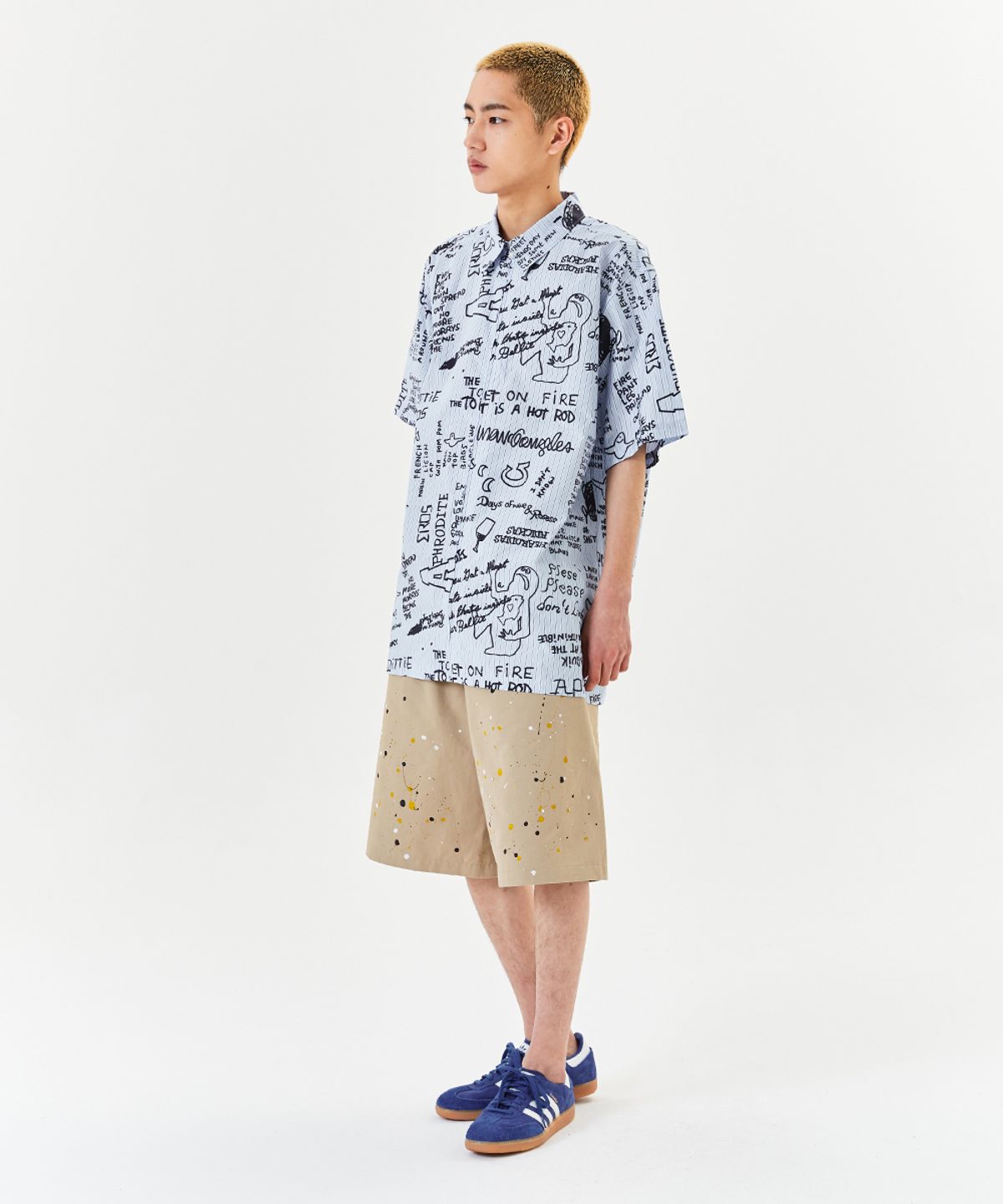 마크곤잘레스(MARK GONZALES) PAINTER CHINO SHORT - BEIGE