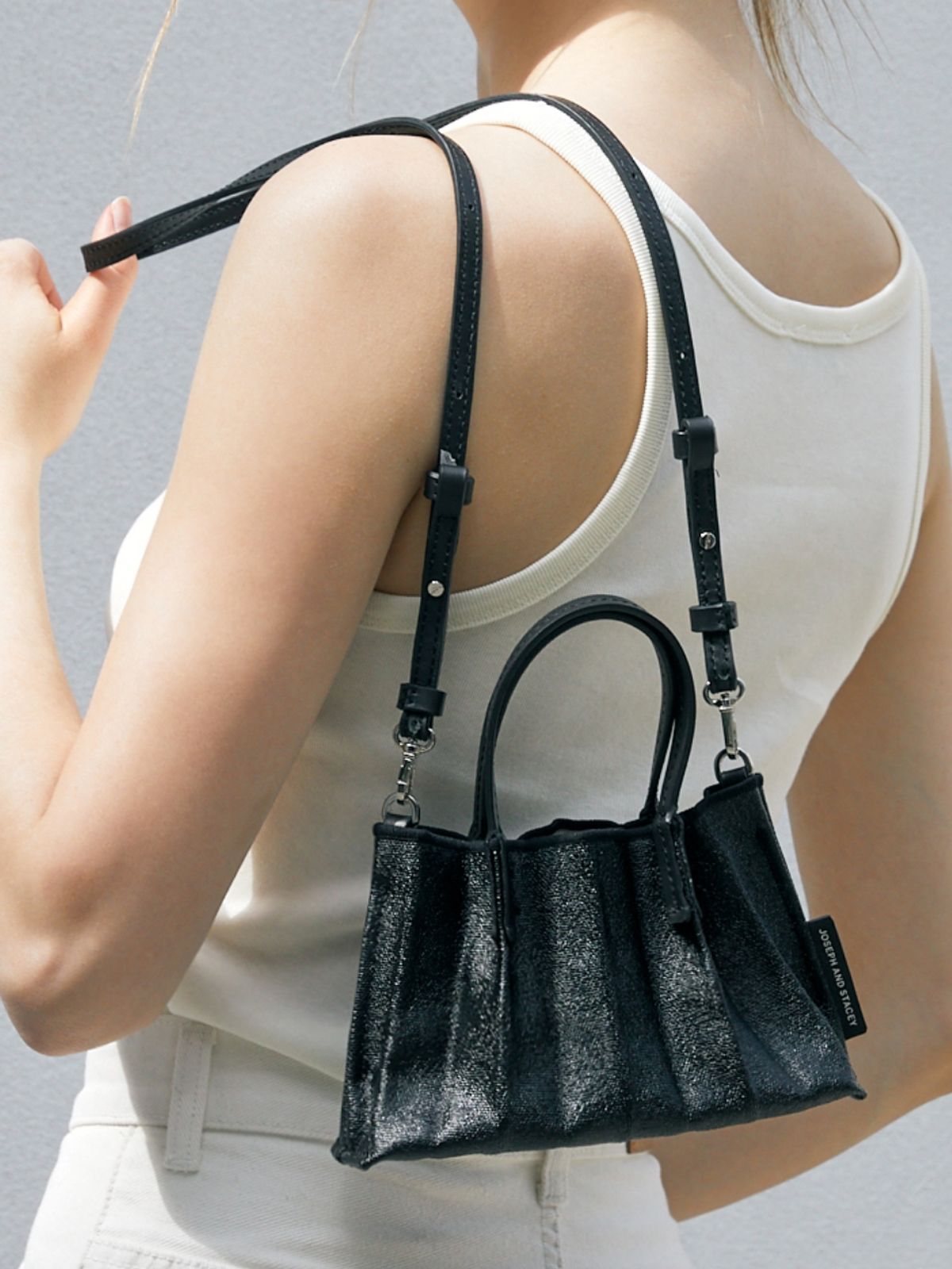 조셉앤스테이시(JOSEPH&STACEY) Lucky Pleats Canvas Coated Baby Bag (4color)