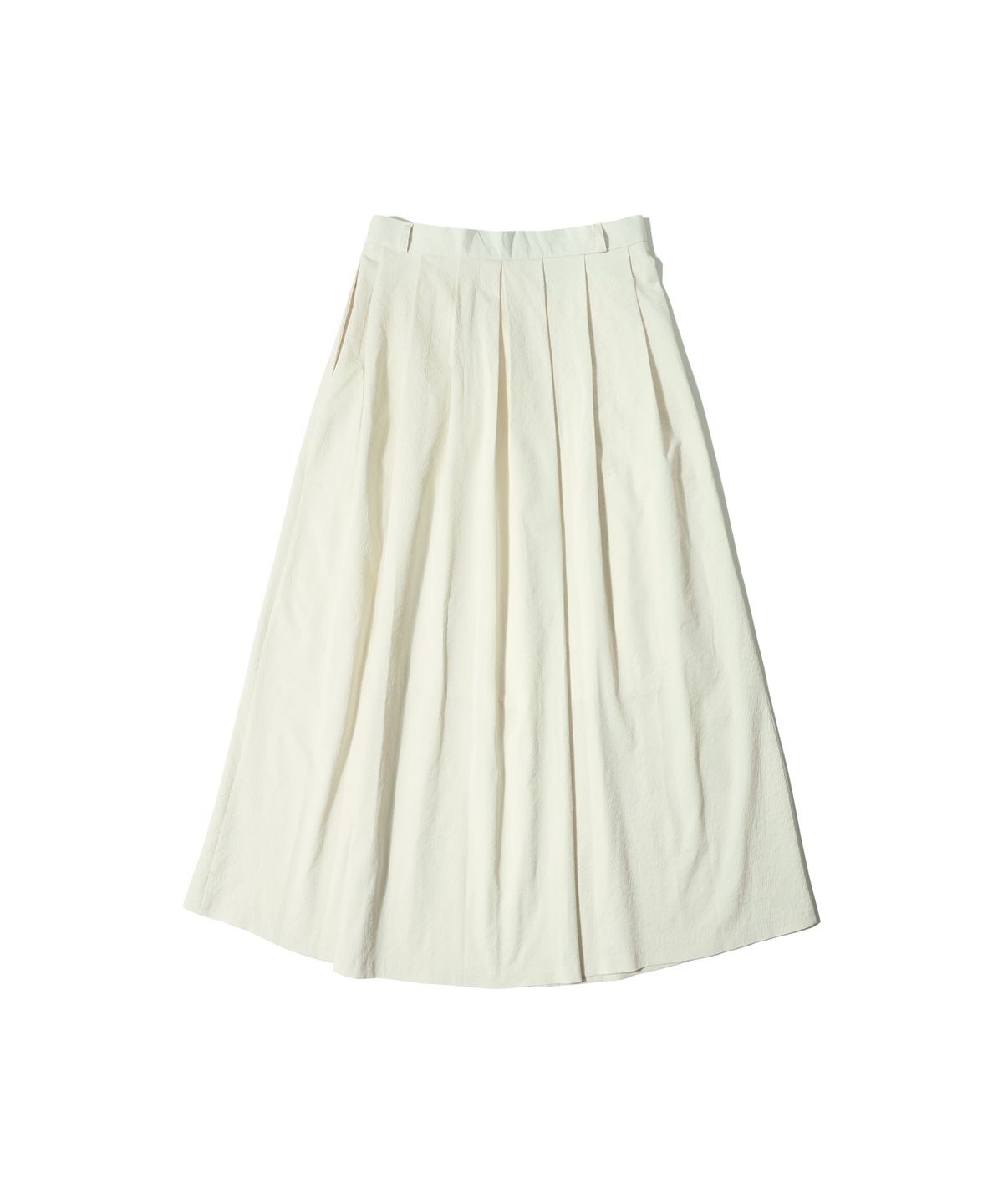 반원 아틀리에(VANONE ATELIER) P3162 시어서커 미디 스커트_Cream