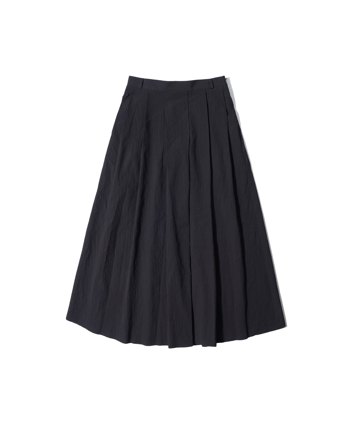 반원 아틀리에(VANONE ATELIER) P3162 시어서커 미디 스커트_Black