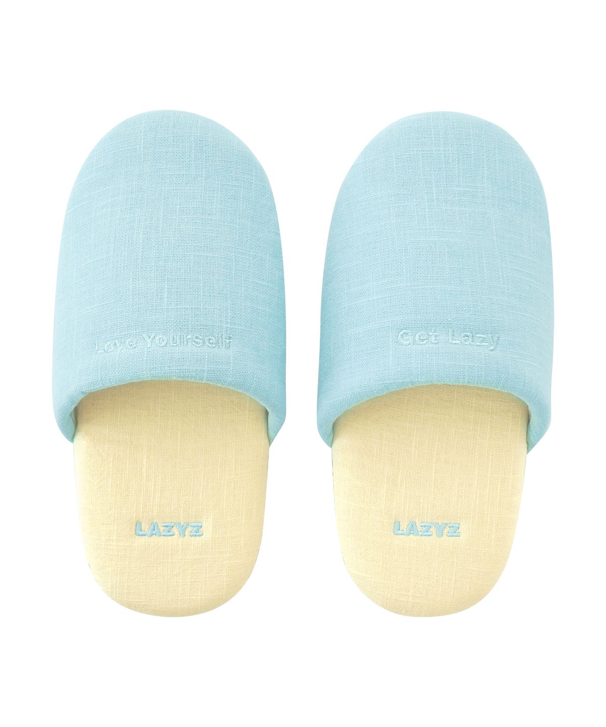 레이지지(LAZYZ) Linen Colorblock Room Shoes 3 Colors