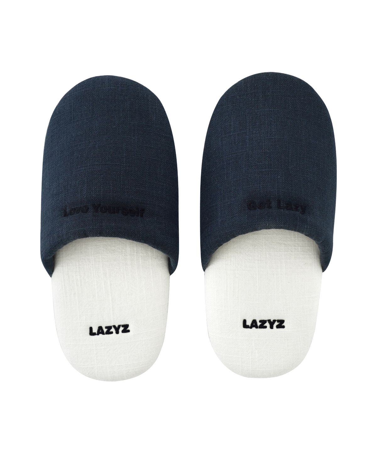레이지지(LAZYZ) Linen Colorblock Room Shoes 3 Colors